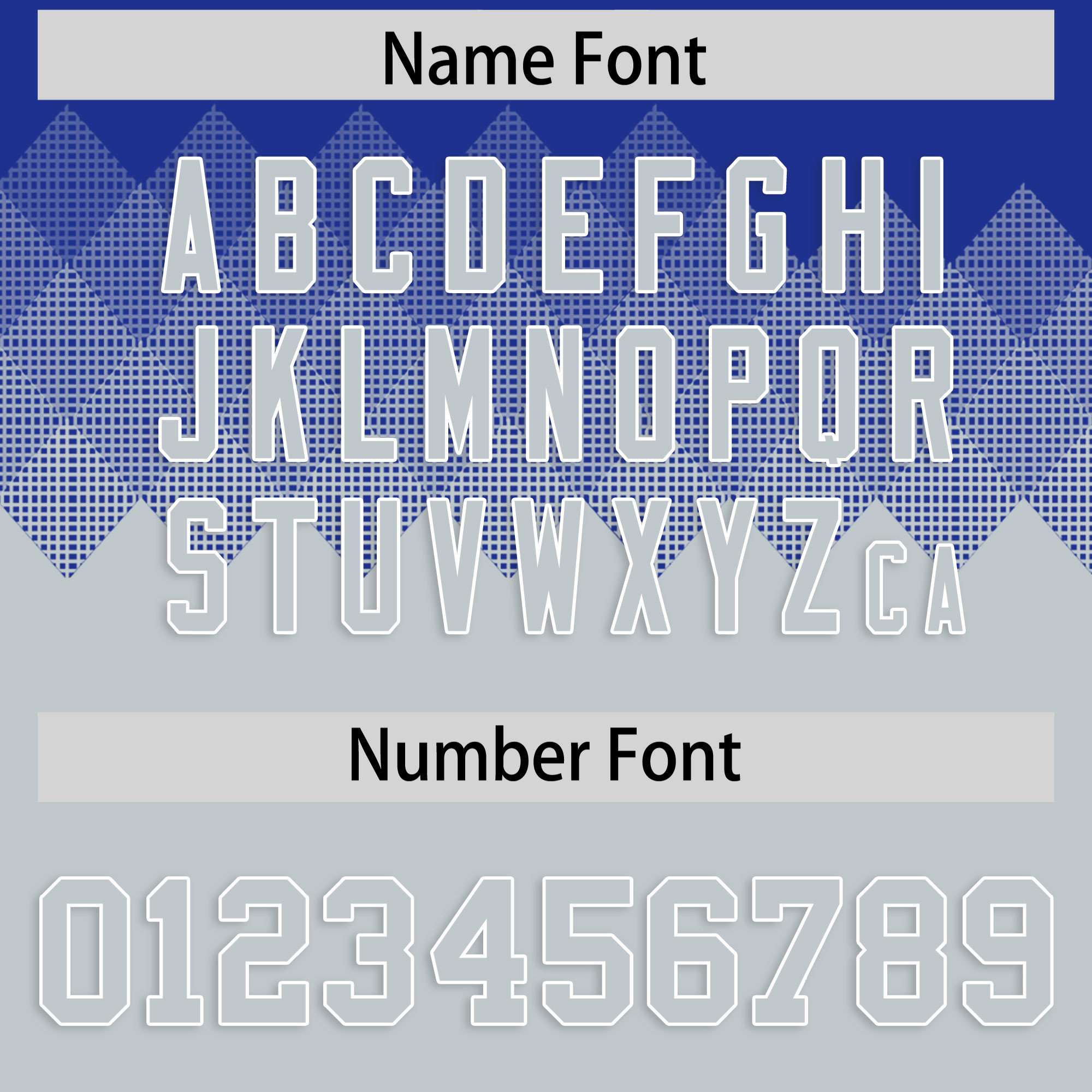 Custom Royal White Grid Blur Pattern Authentic Baseball Jersey| KXKSHOP