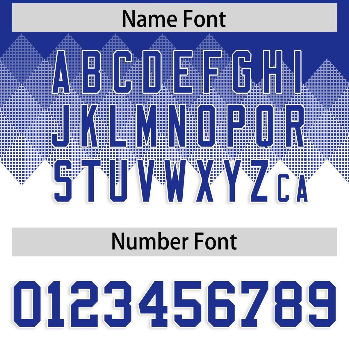 Custom Royal White Grid Blur Pattern Authentic Baseball Jersey| KXKSHOP