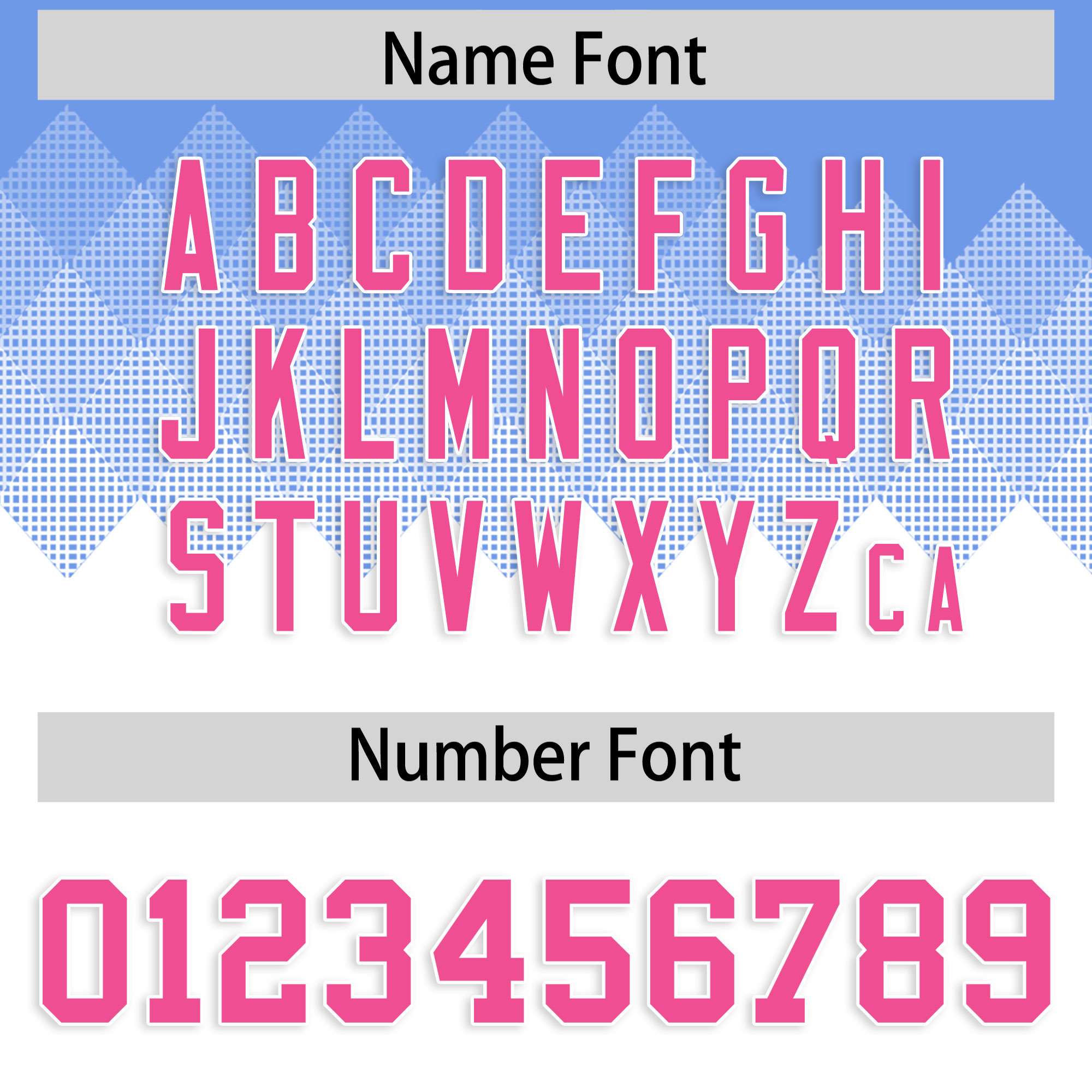 Custom Light Blue White Grid Blur Pattern Authentic Baseball Jersey| KXKSHOP