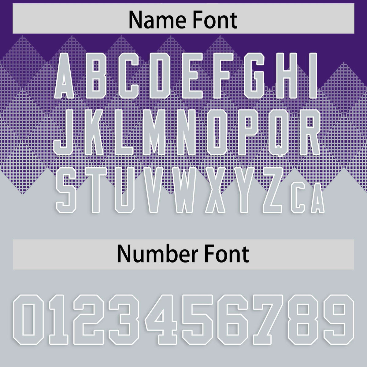 Custom Purple Silver Grid Blur Pattern Authentic Baseball Jersey| KXKSHOP