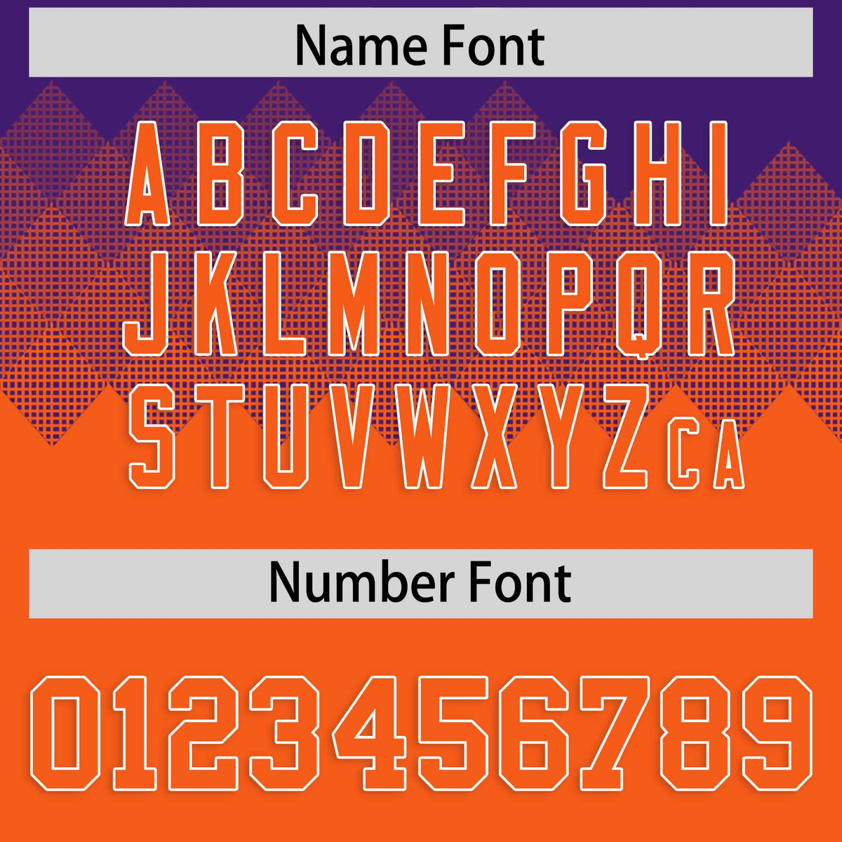 Custom Purple Orange Grid Blur Pattern Authentic Baseball Jersey| KXKSHOP