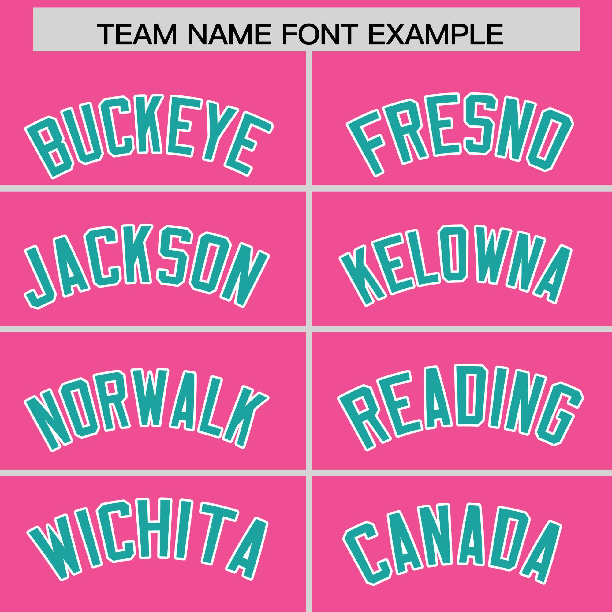 Custom Pink Aqua Grid Blur Pattern Authentic Baseball Jersey| KXKSHOP