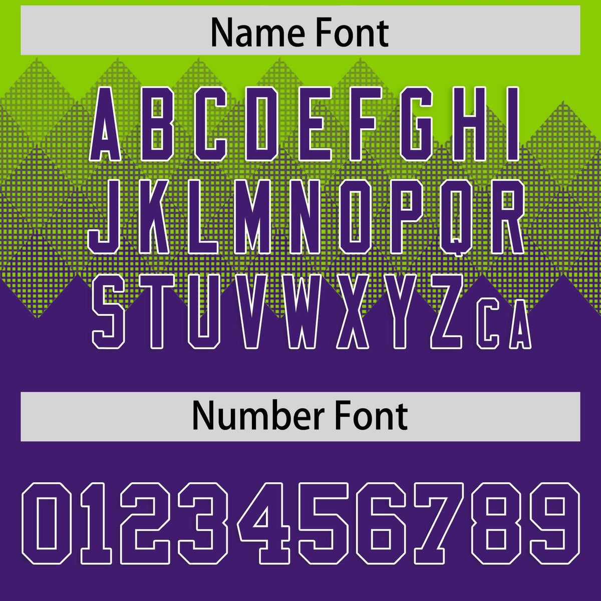 Custom Neon Green Purple Grid Blur Pattern Authentic Baseball Jersey| KXKSHOP