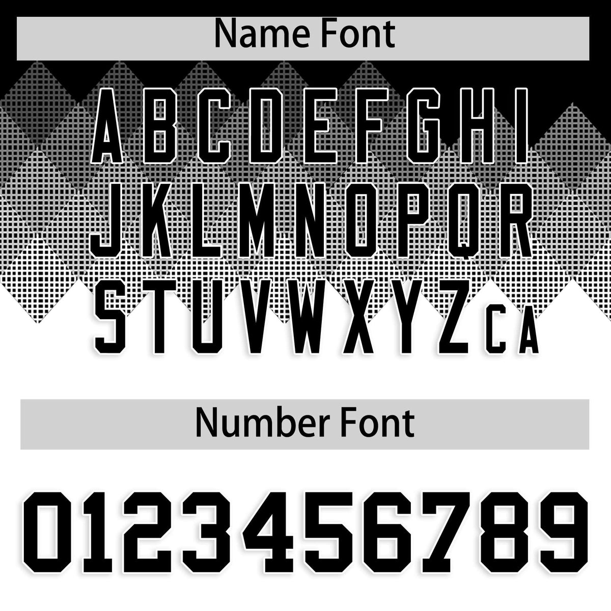 Custom Black White Grid Blur Pattern Authentic Baseball Jersey| KXKSHOP