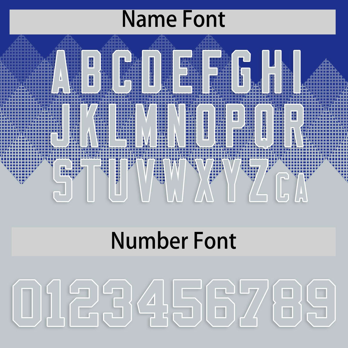 Custom Royal White Grid Blur Pattern Authentic Baseball Jersey| KXKSHOP