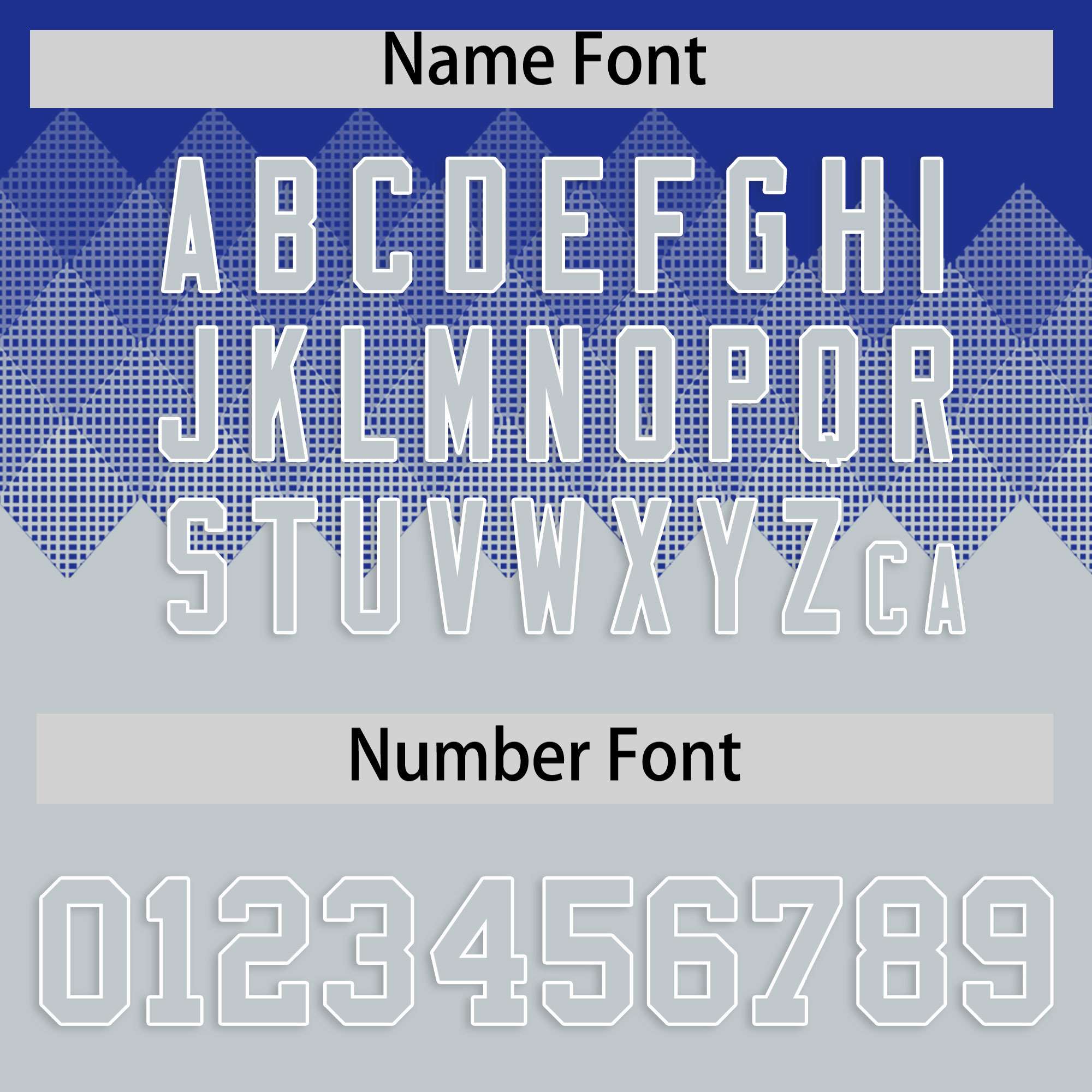 Custom Royal White Grid Blur Pattern Authentic Baseball Jersey| KXKSHOP