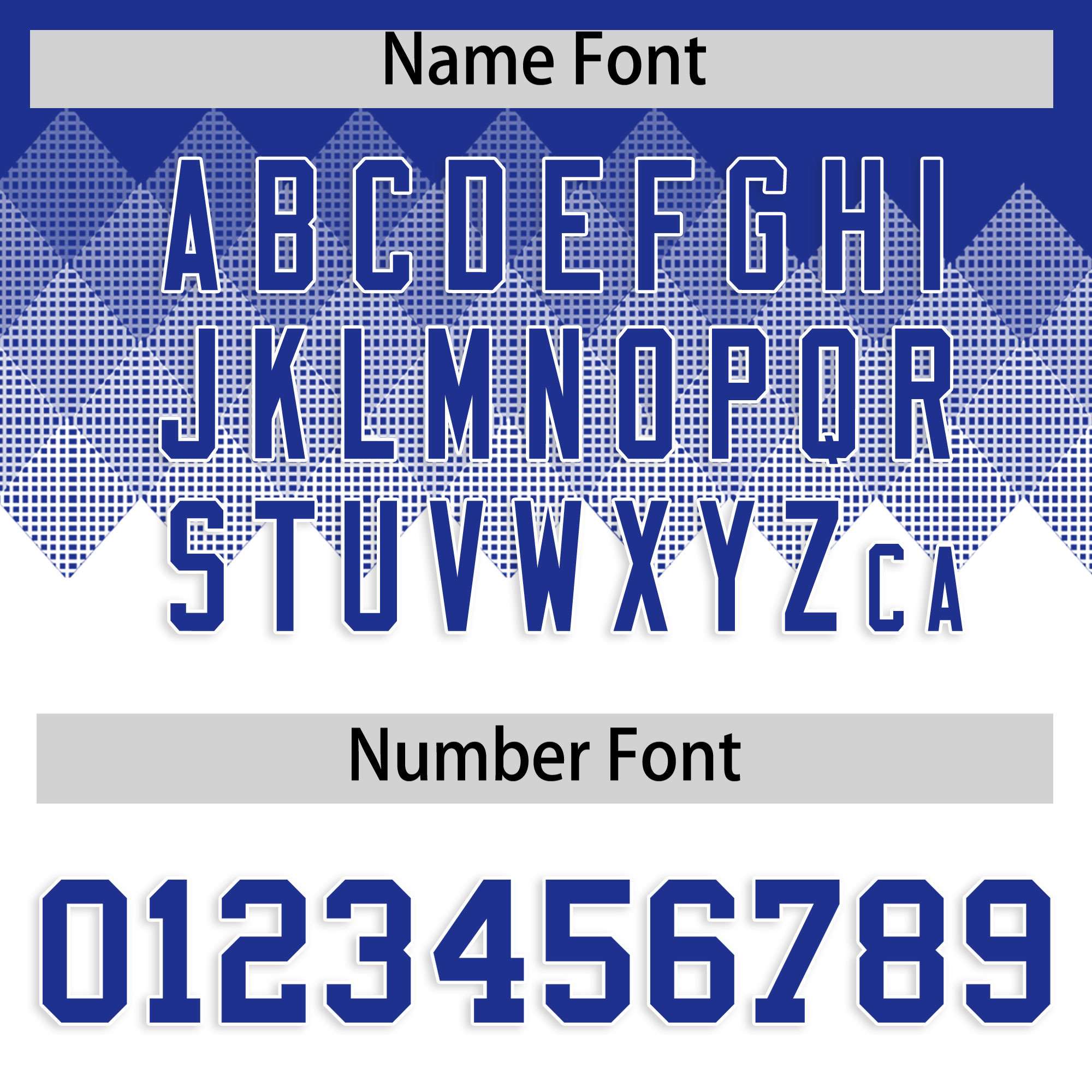 Custom Royal White Grid Blur Pattern Authentic Baseball Jersey| KXKSHOP