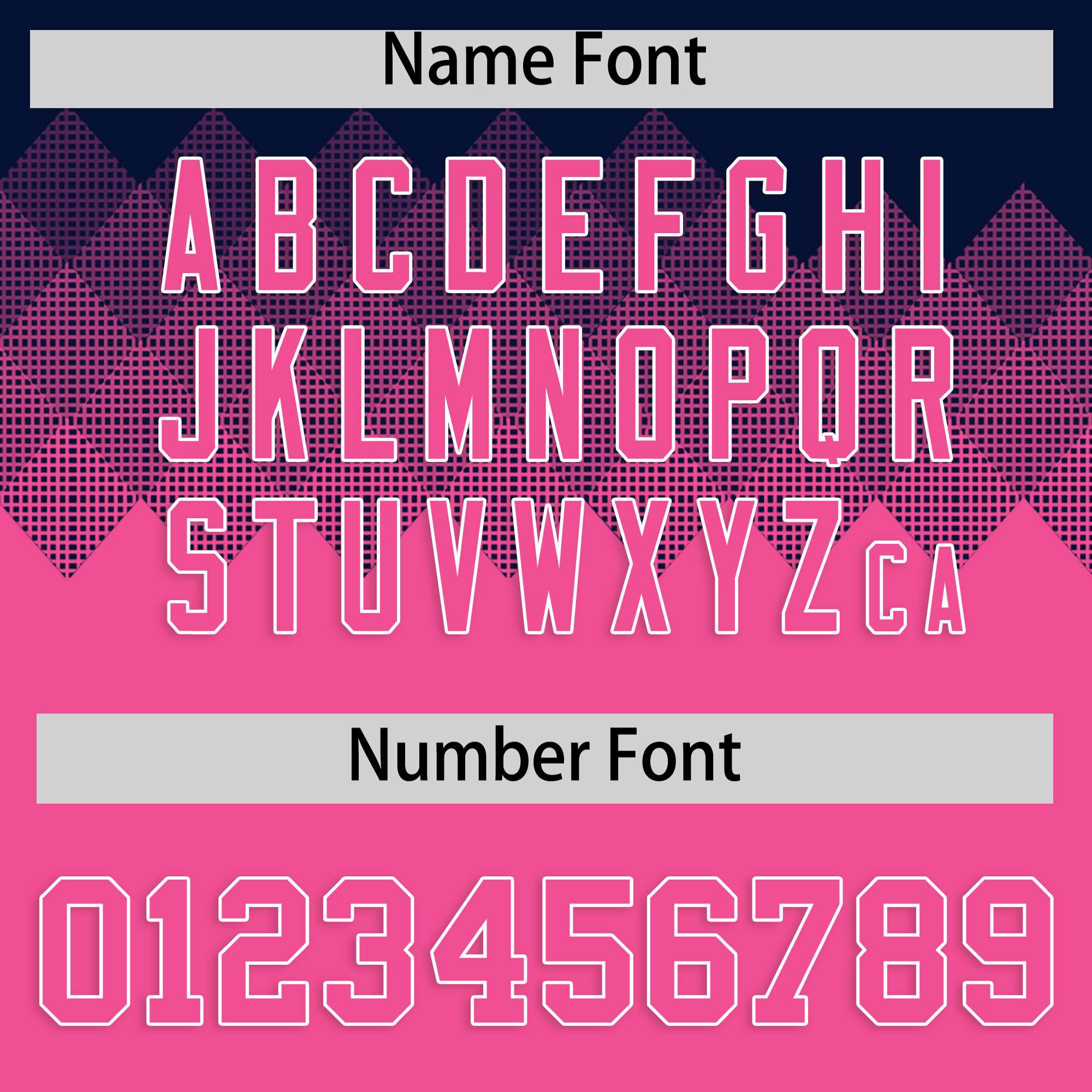 Custom Navy Pink Grid Blur Pattern Authentic Baseball Jersey| KXKSHOP