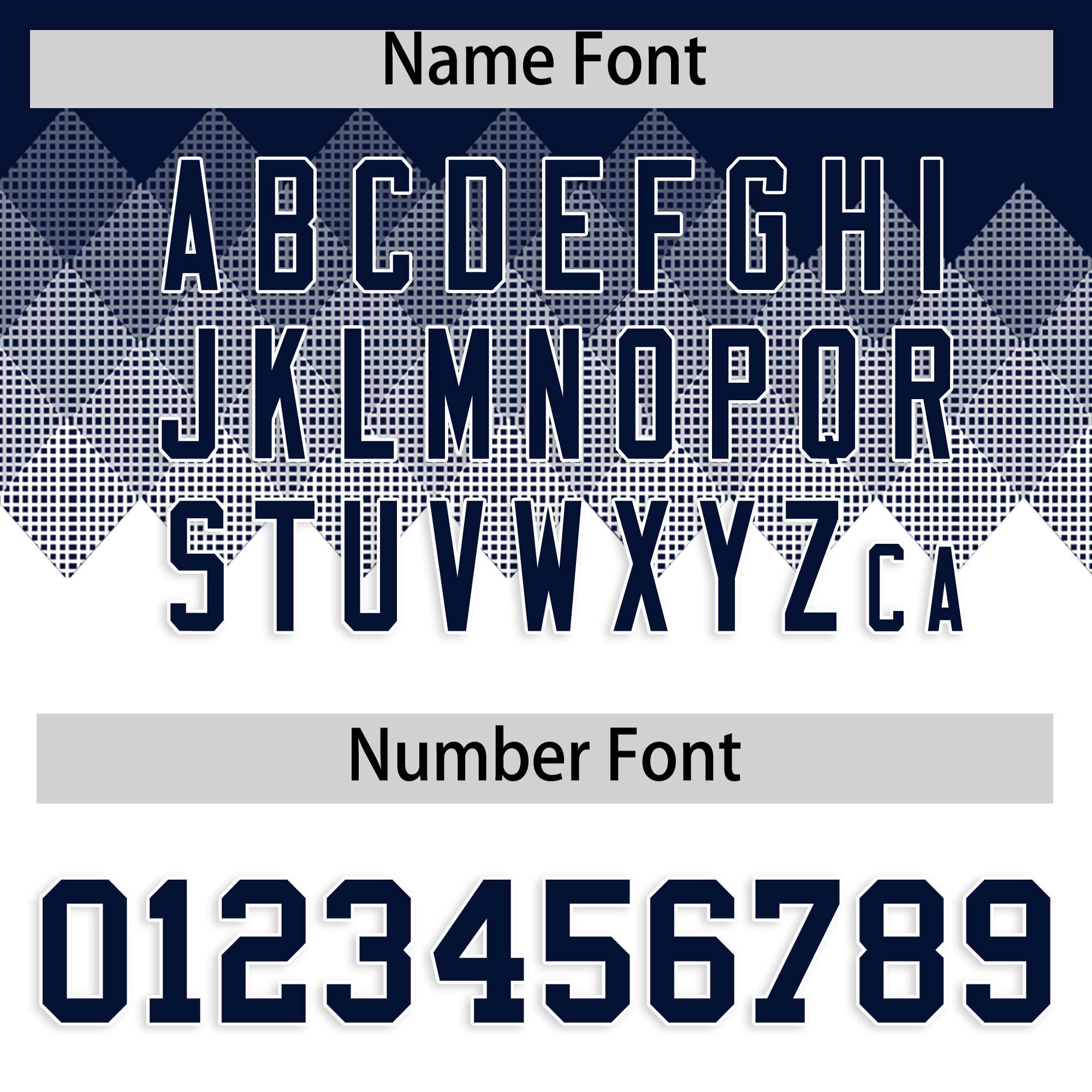 Custom Navy White Grid Blur Pattern Authentic Baseball Jersey| KXKSHOP