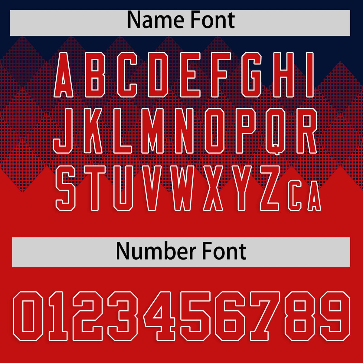 Custom Navy Red Grid Blur Pattern Authentic Baseball Jersey| KXKSHOP