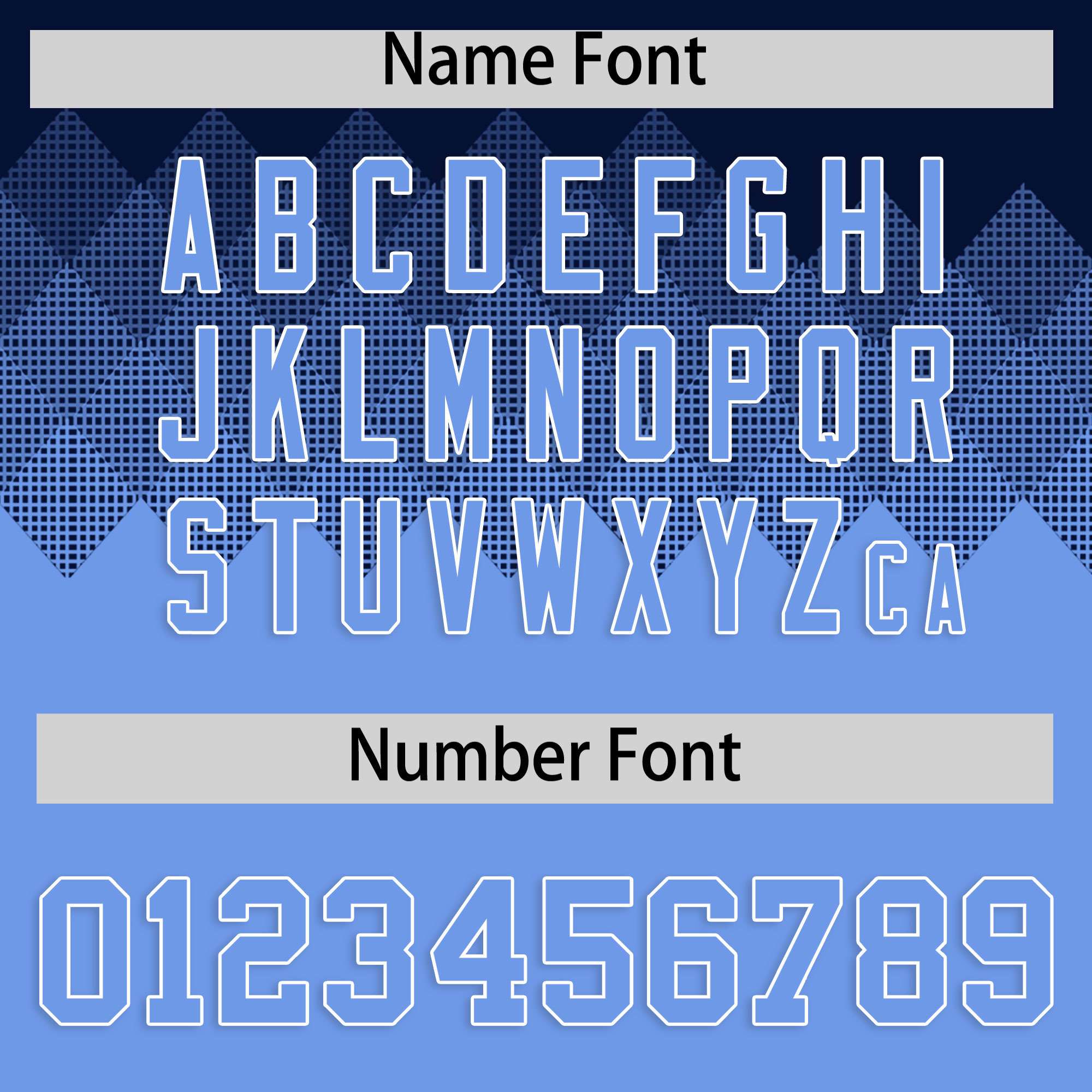 Custom Navy Powder Blue Grid Blur Pattern Authentic Baseball Jersey| KXKSHOP