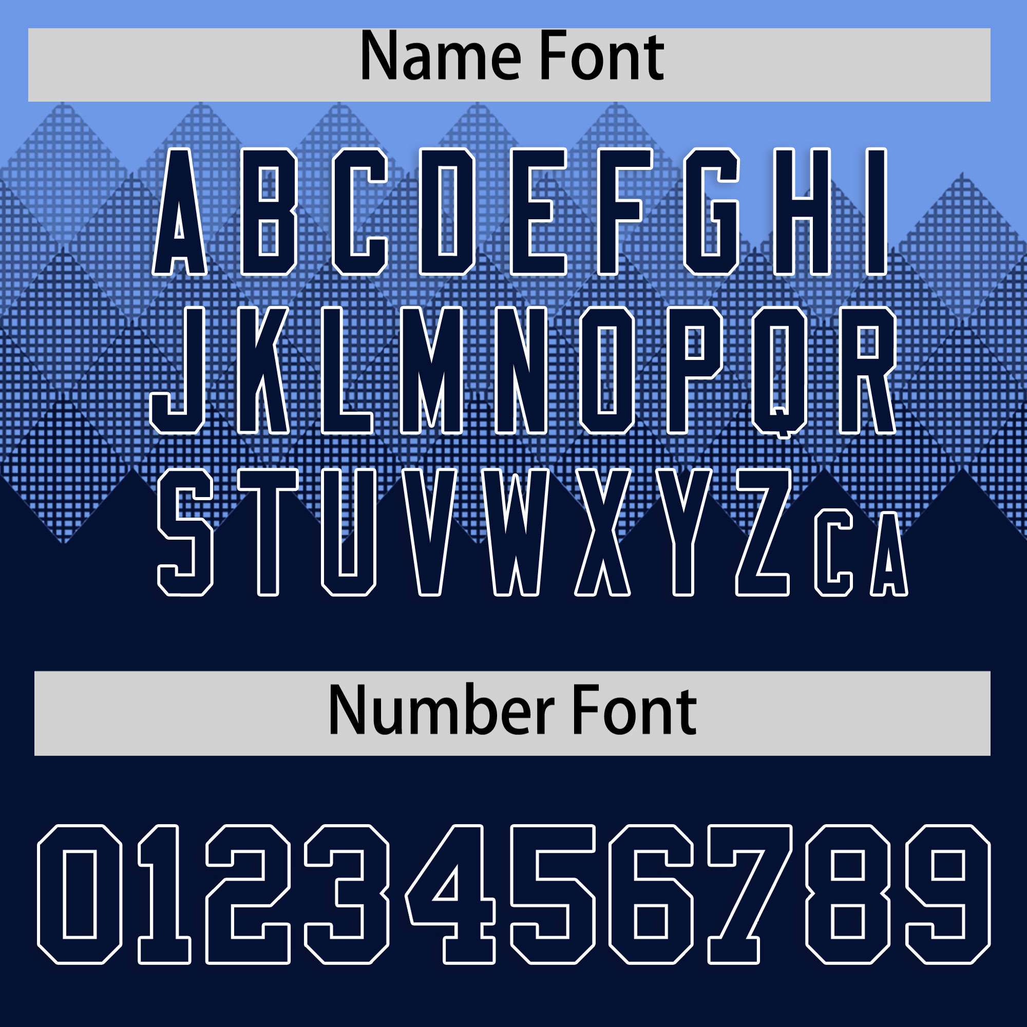 Custom Light Blue Navy Grid Blur Pattern Authentic Baseball Jersey| KXKSHOP