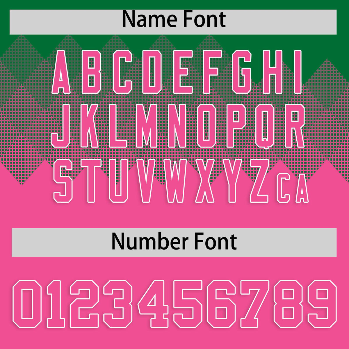 Custom Kelly Green Pink Grid Blur Pattern Authentic Baseball Jersey| KXKSHOP