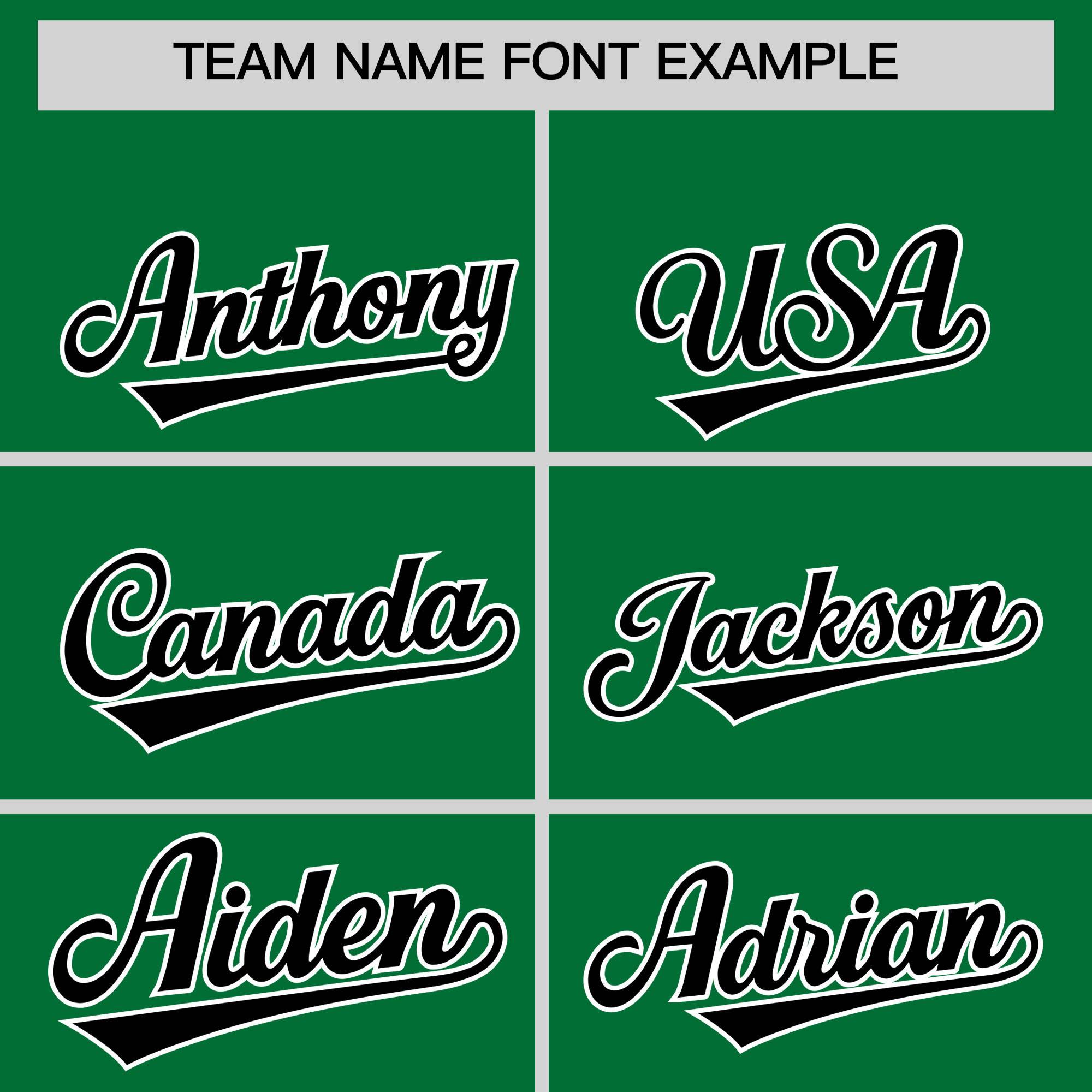 Custom Kelly Green White Grid Blur Pattern Authentic Baseball Jersey| KXKSHOP