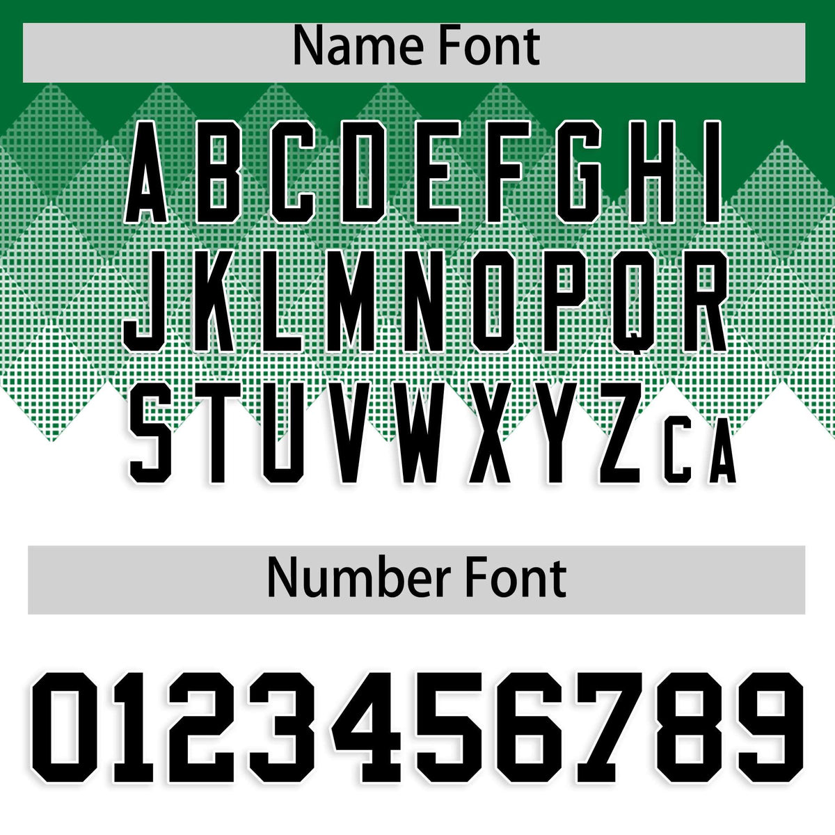 Custom Kelly Green White Grid Blur Pattern Authentic Baseball Jersey| KXKSHOP