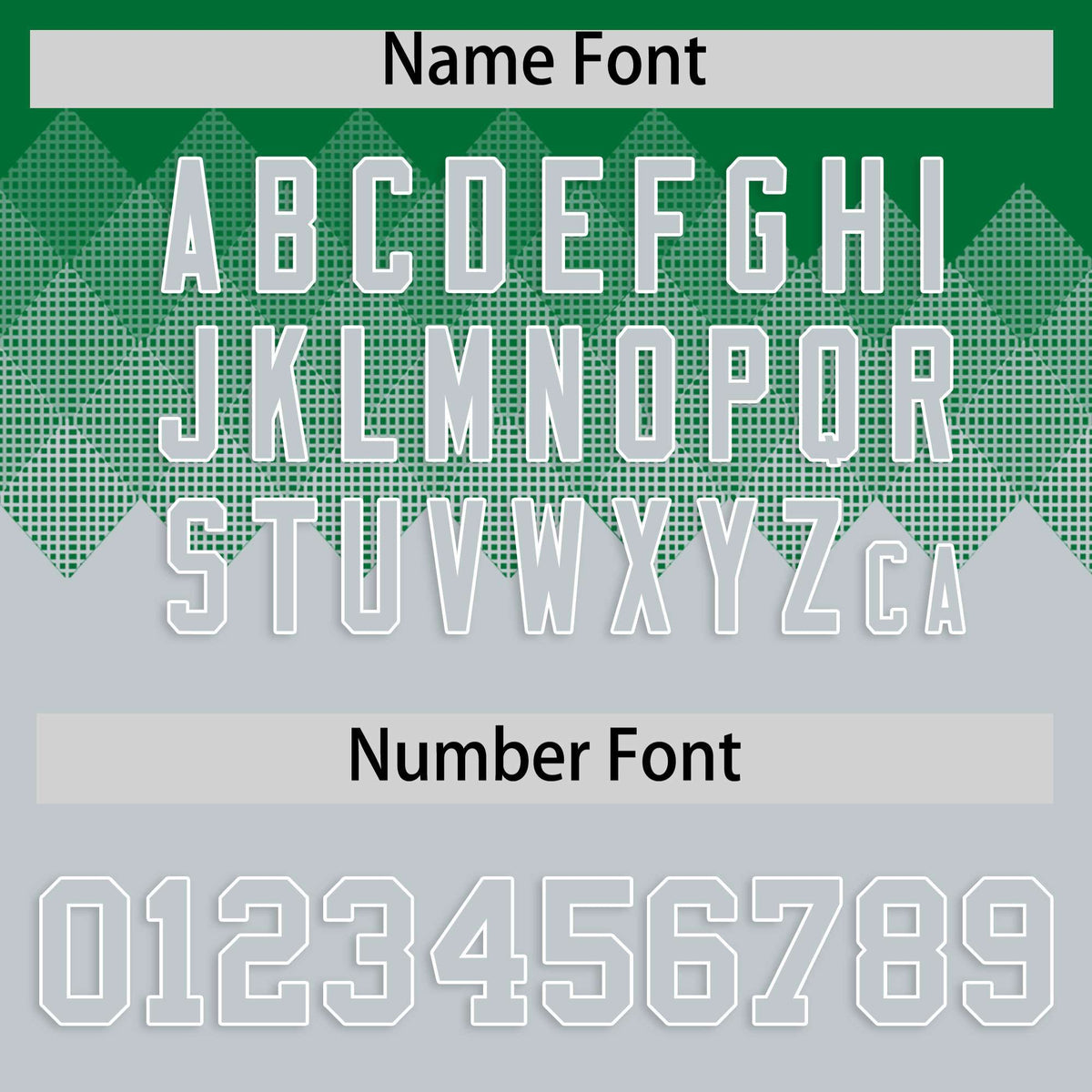 Custom Kelly Green Silver Grid Blur Pattern Authentic Baseball Jersey| KXKSHOP