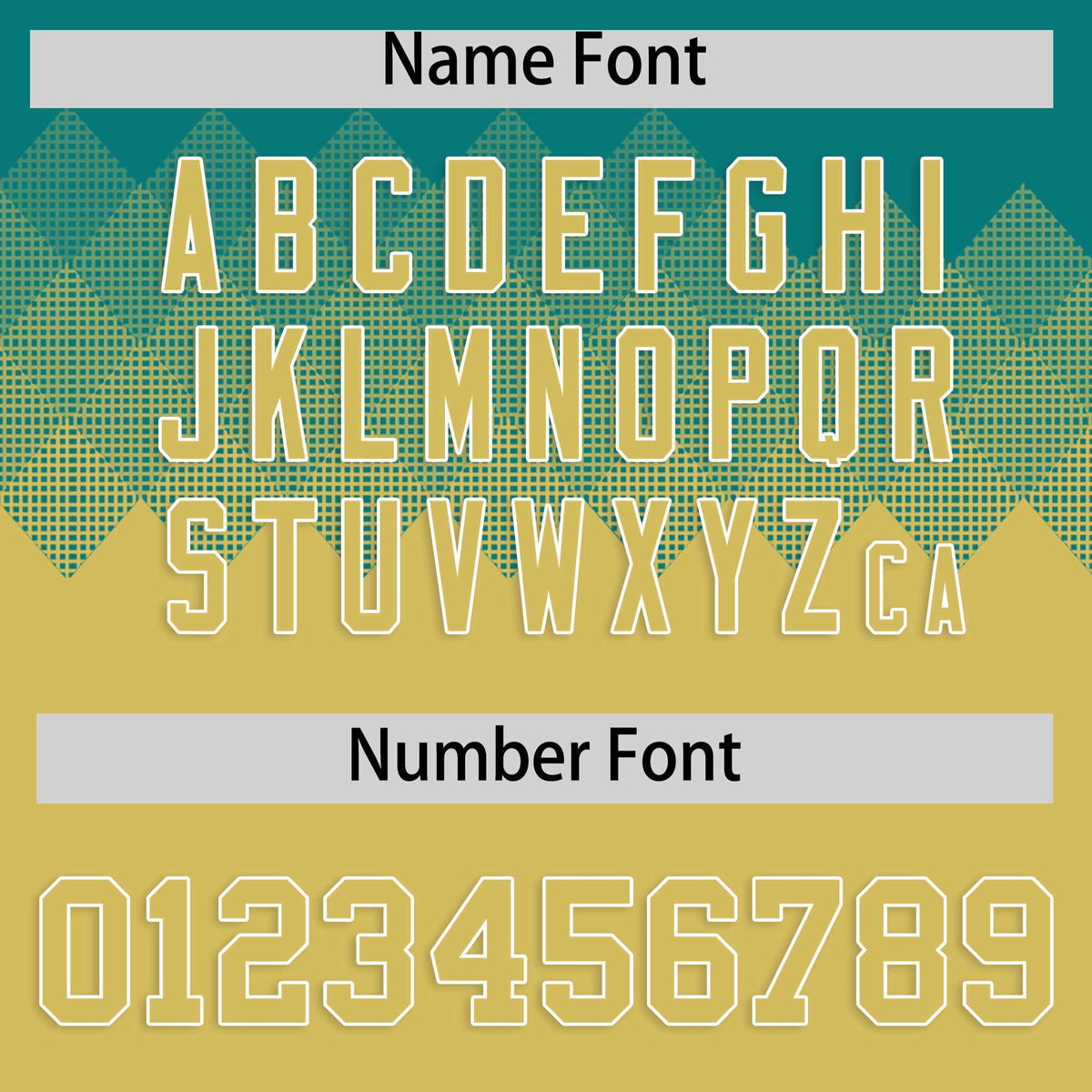 Custom Aqua Old Gold Grid Blur Pattern Authentic Baseball Jersey| KXKSHOP