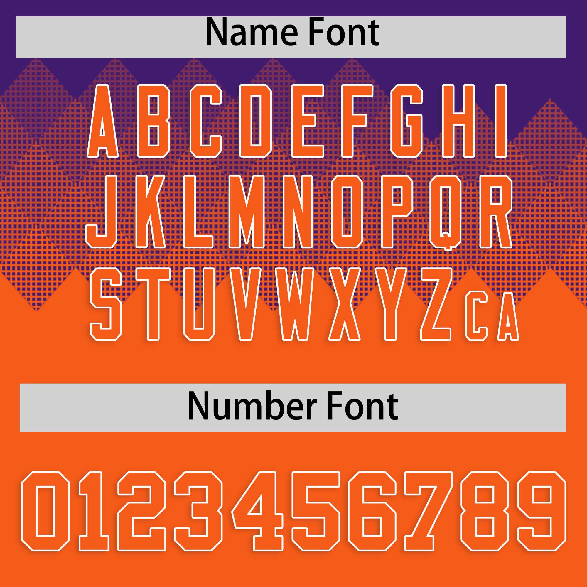 Custom Purple Orange Grid Blur Pattern Authentic Baseball Jersey| KXKSHOP