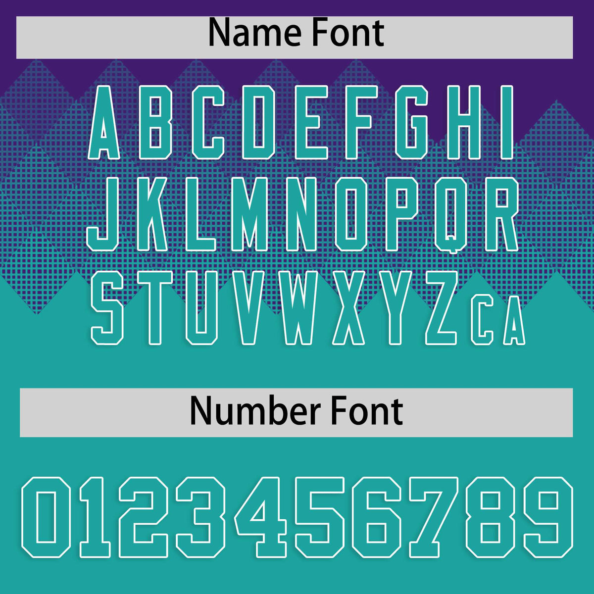 Custom Purple Aqua Grid Blur Pattern Authentic Baseball Jersey| KXKSHOP