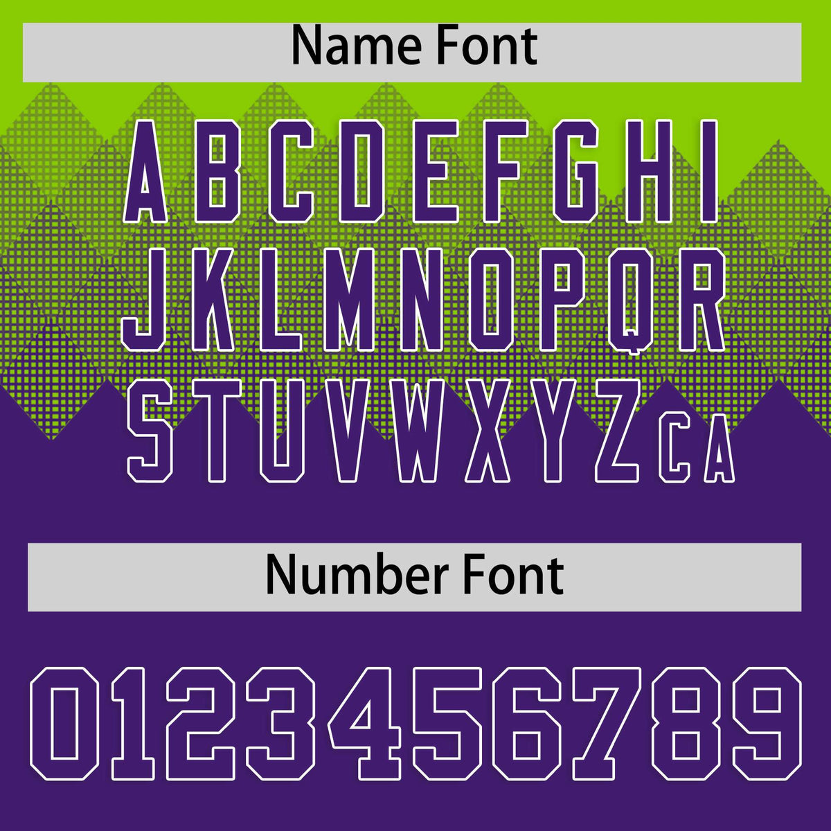 Custom Neon Green Purple Grid Blur Pattern Authentic Baseball Jersey| KXKSHOP