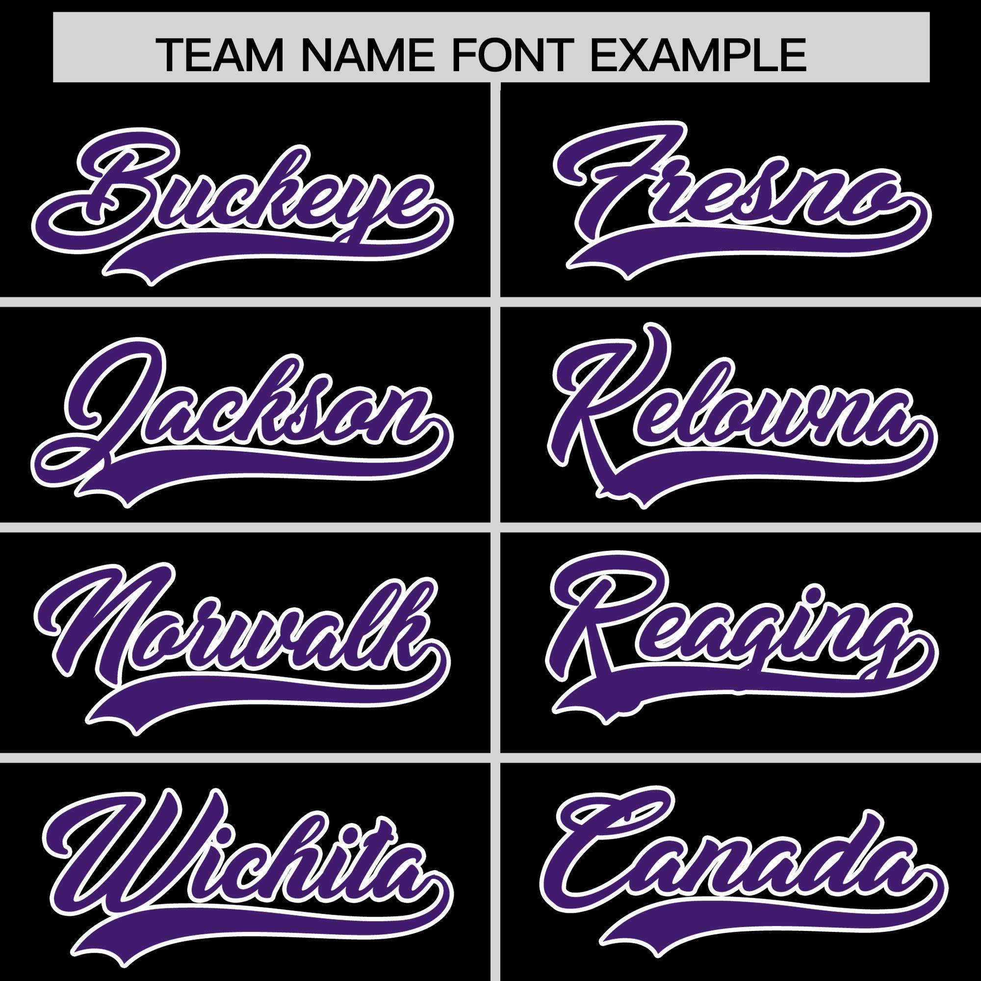 Custom Black Purple Grid Blur Pattern Authentic Baseball Jersey| KXKSHOP