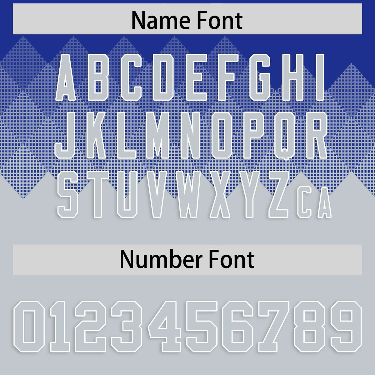 Custom Royal White Grid Blur Pattern Authentic Baseball Jersey| KXKSHOP