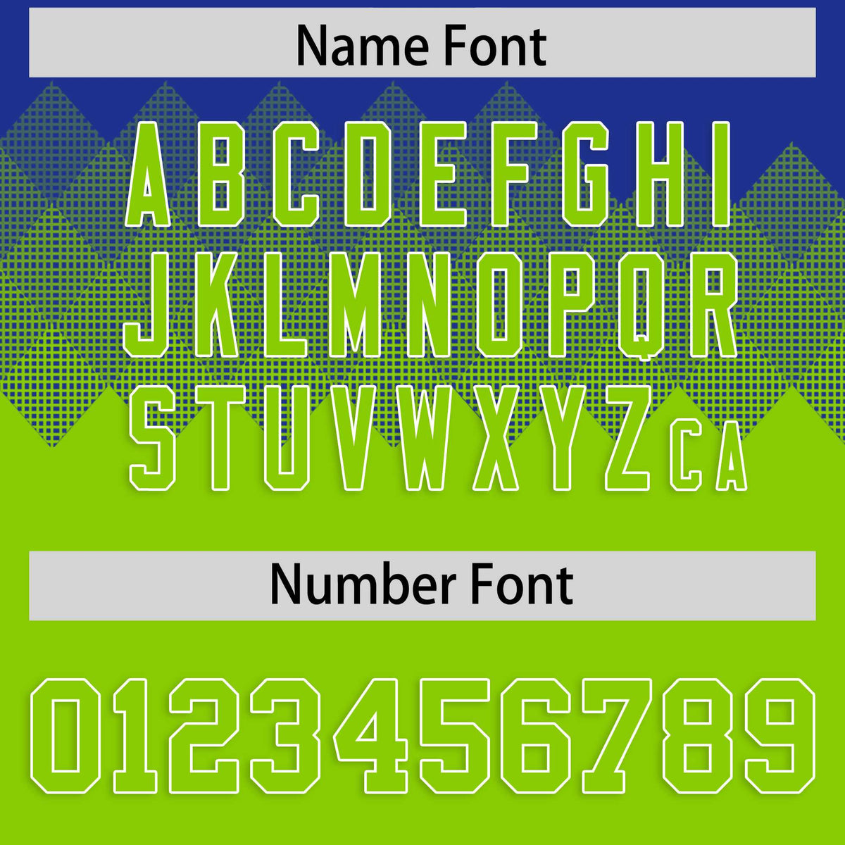 Custom Royal Neon Green Grid Blur Pattern Authentic Baseball Jersey| KXKSHOP