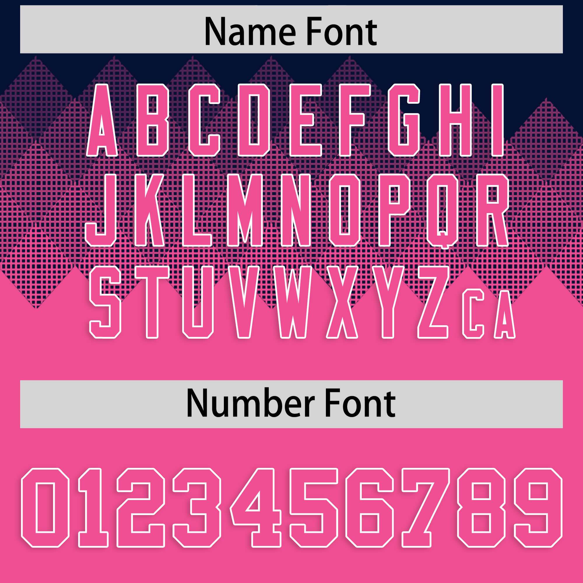 Custom Navy Pink Grid Blur Pattern Authentic Baseball Jersey| KXKSHOP