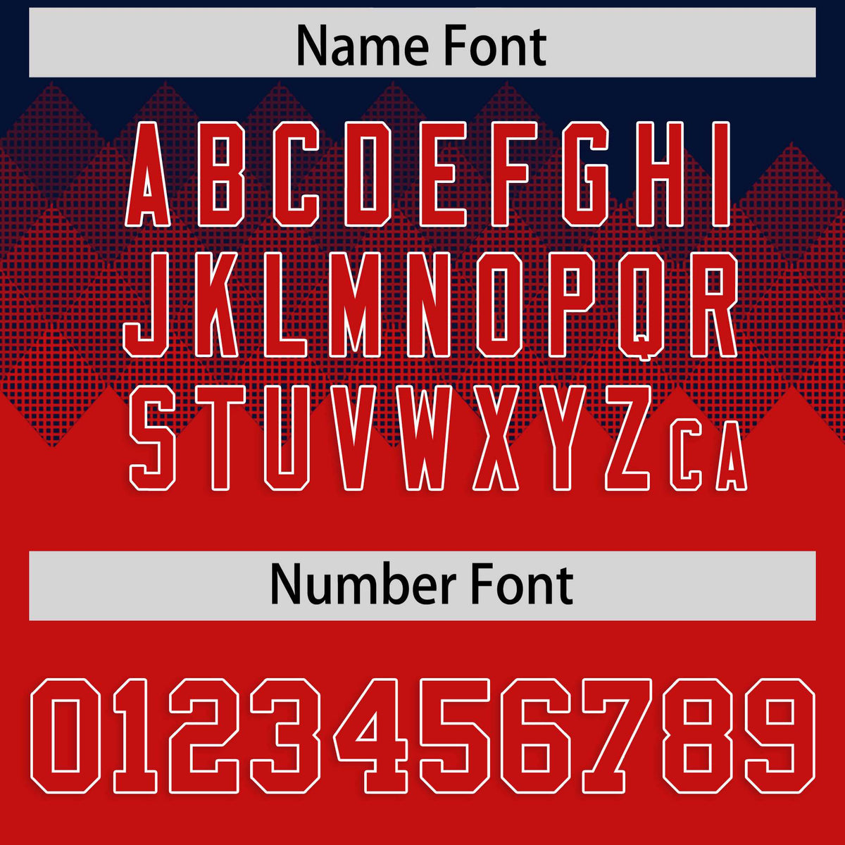 Custom Navy Red Grid Blur Pattern Authentic Baseball Jersey| KXKSHOP