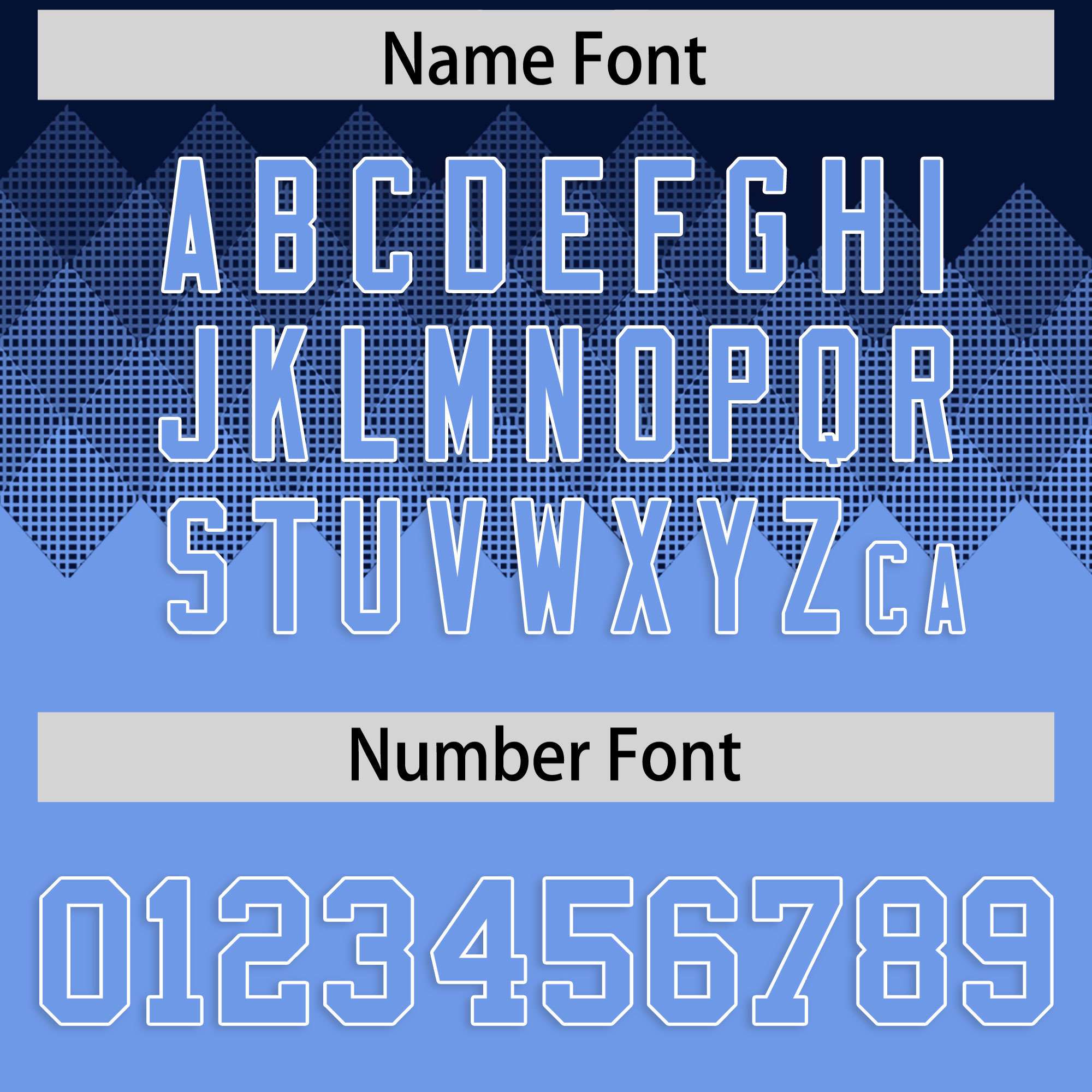 Custom Navy Powder Blue Grid Blur Pattern Authentic Baseball Jersey| KXKSHOP