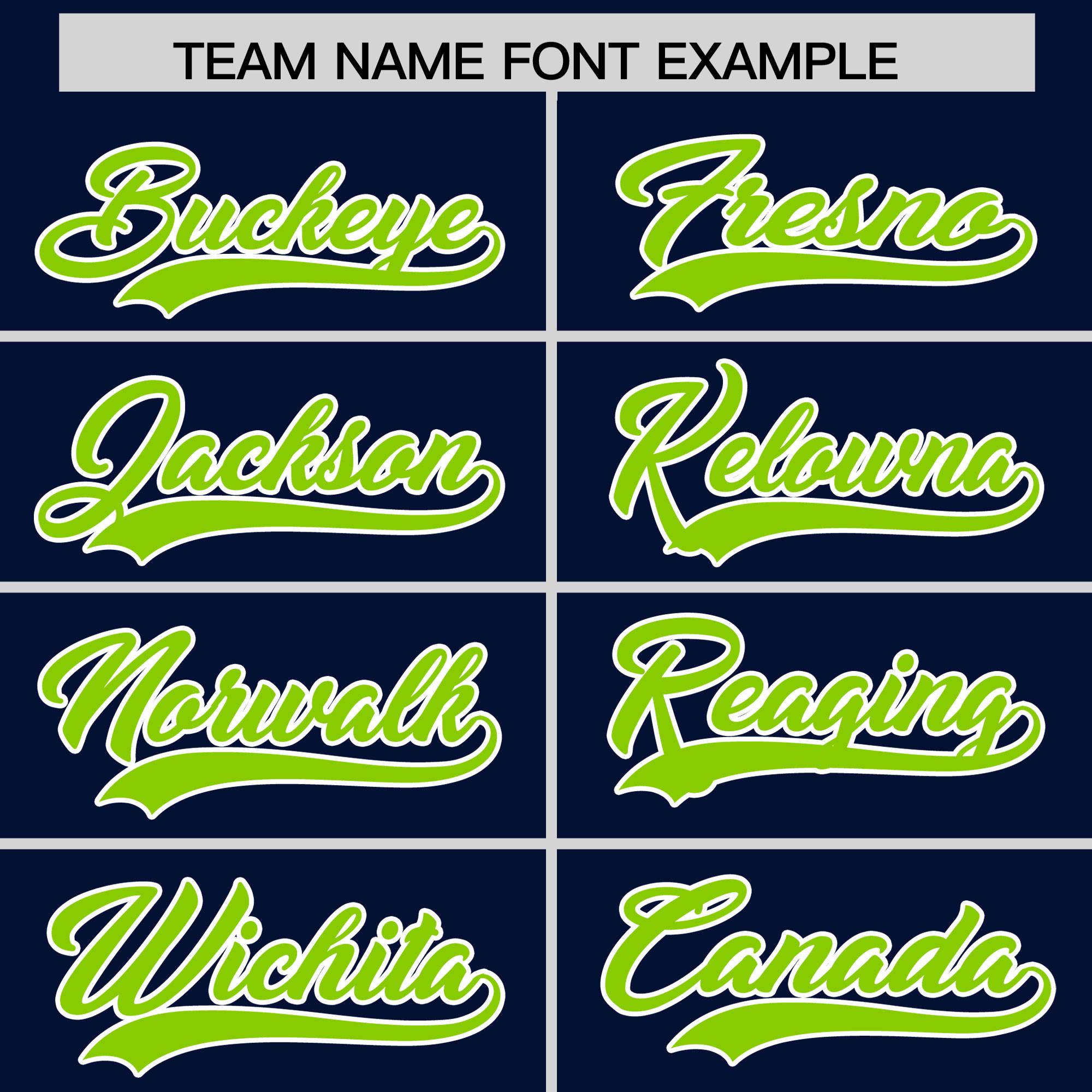 Custom Navy Neon Green Grid Blur Pattern Authentic Baseball Jersey| KXKSHOP