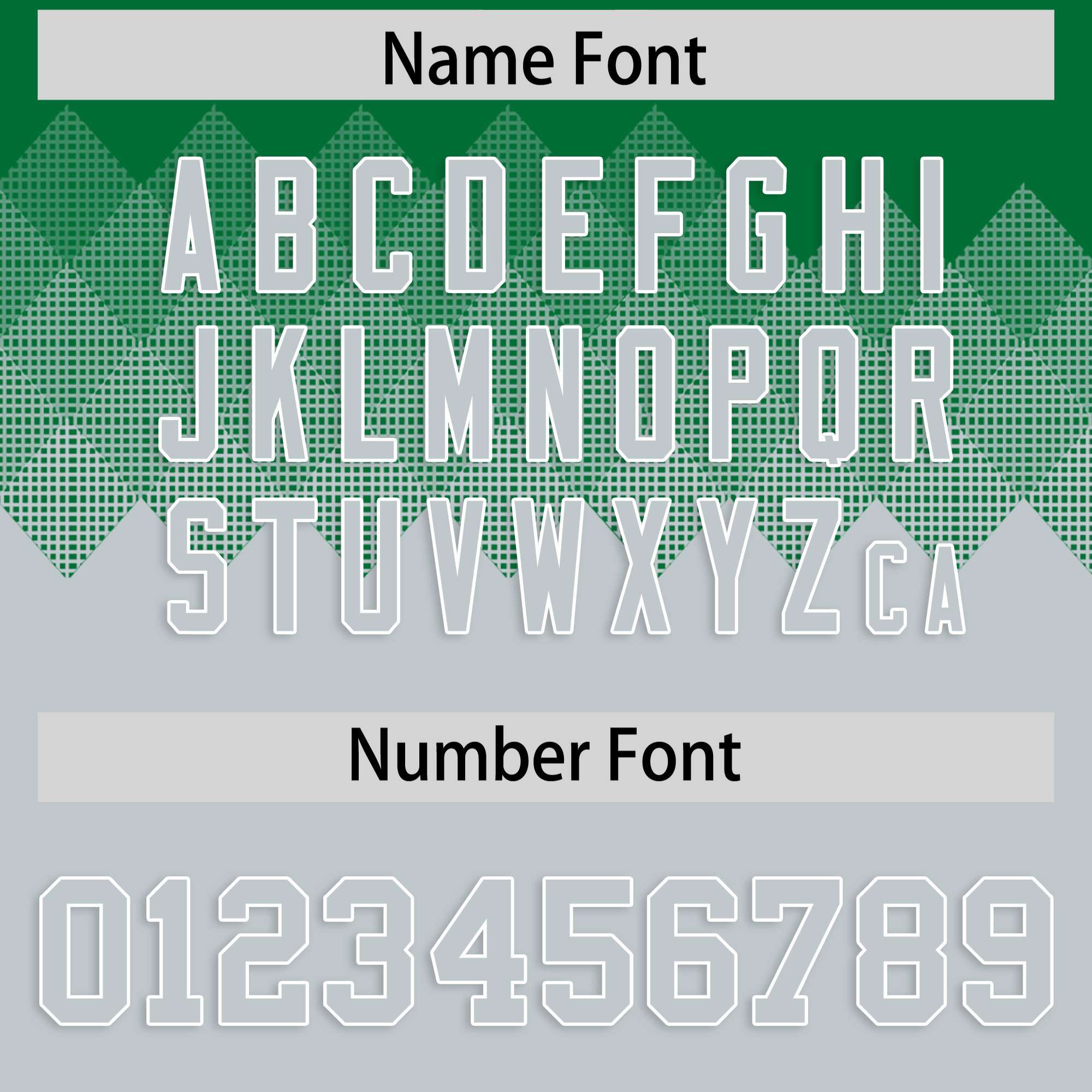 Custom Kelly Green Silver Grid Blur Pattern Authentic Baseball Jersey| KXKSHOP