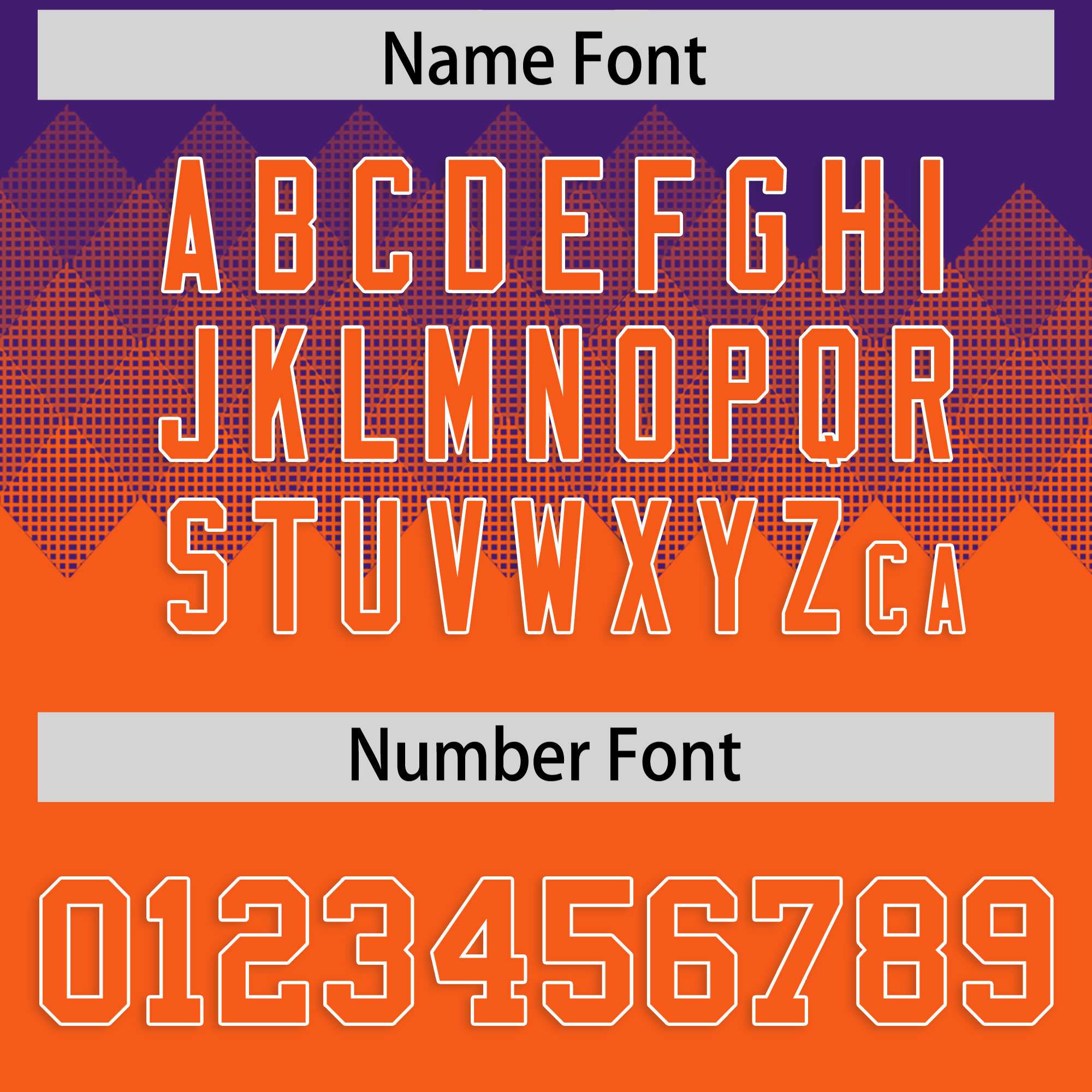 Custom Purple Orange Grid Blur Pattern Authentic Baseball Jersey| KXKSHOP