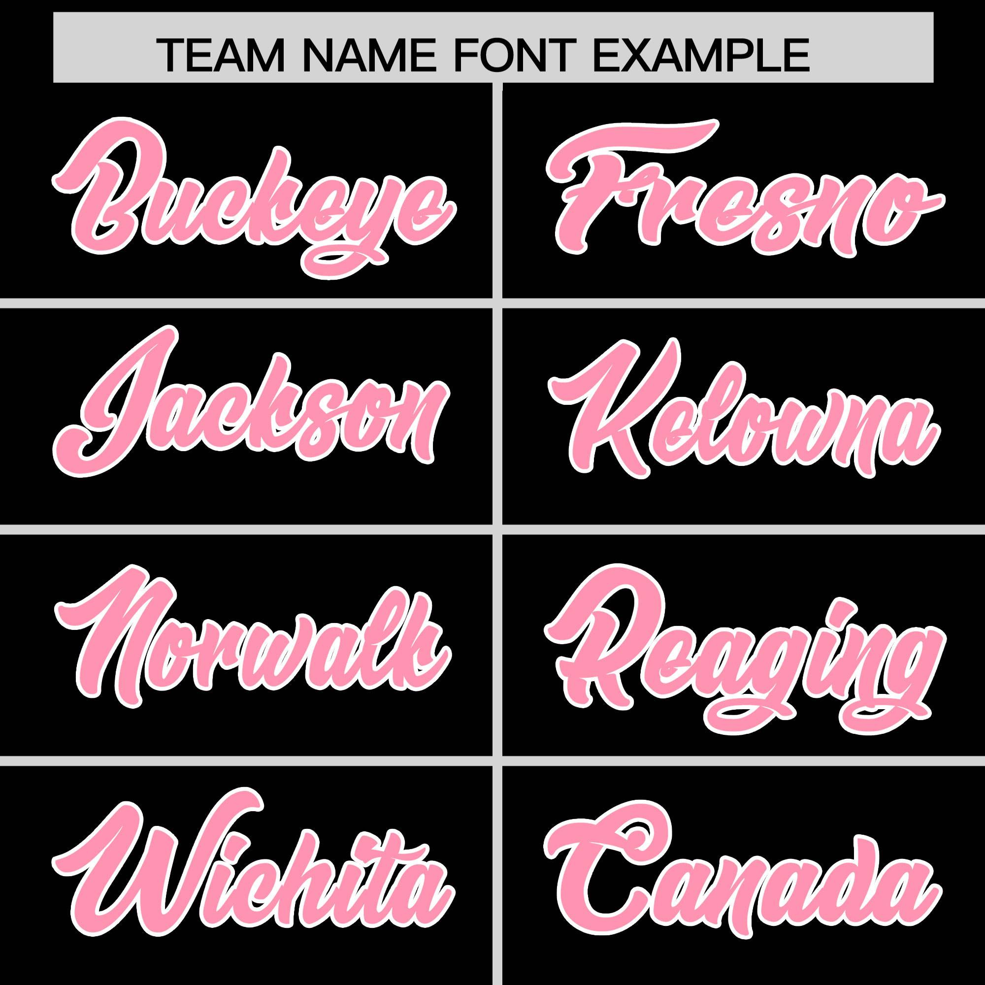 Custom Black Light Pink Grid Blur Pattern Authentic Baseball Jersey| KXKSHOP