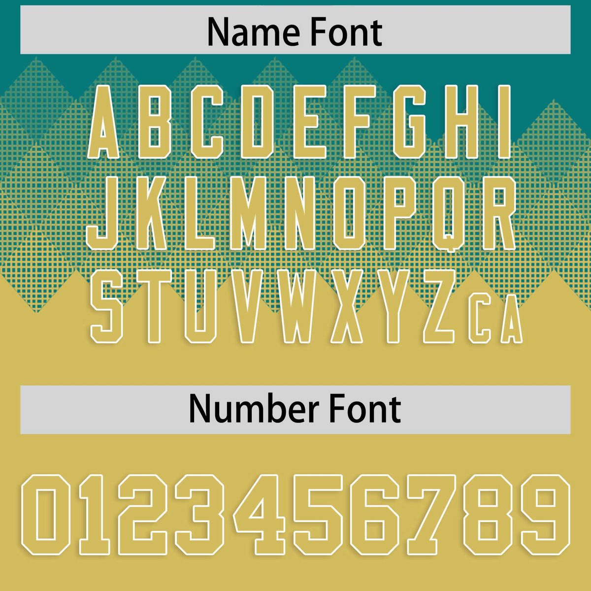 Custom Aqua Old Gold Grid Blur Pattern Authentic Baseball Jersey| KXKSHOP