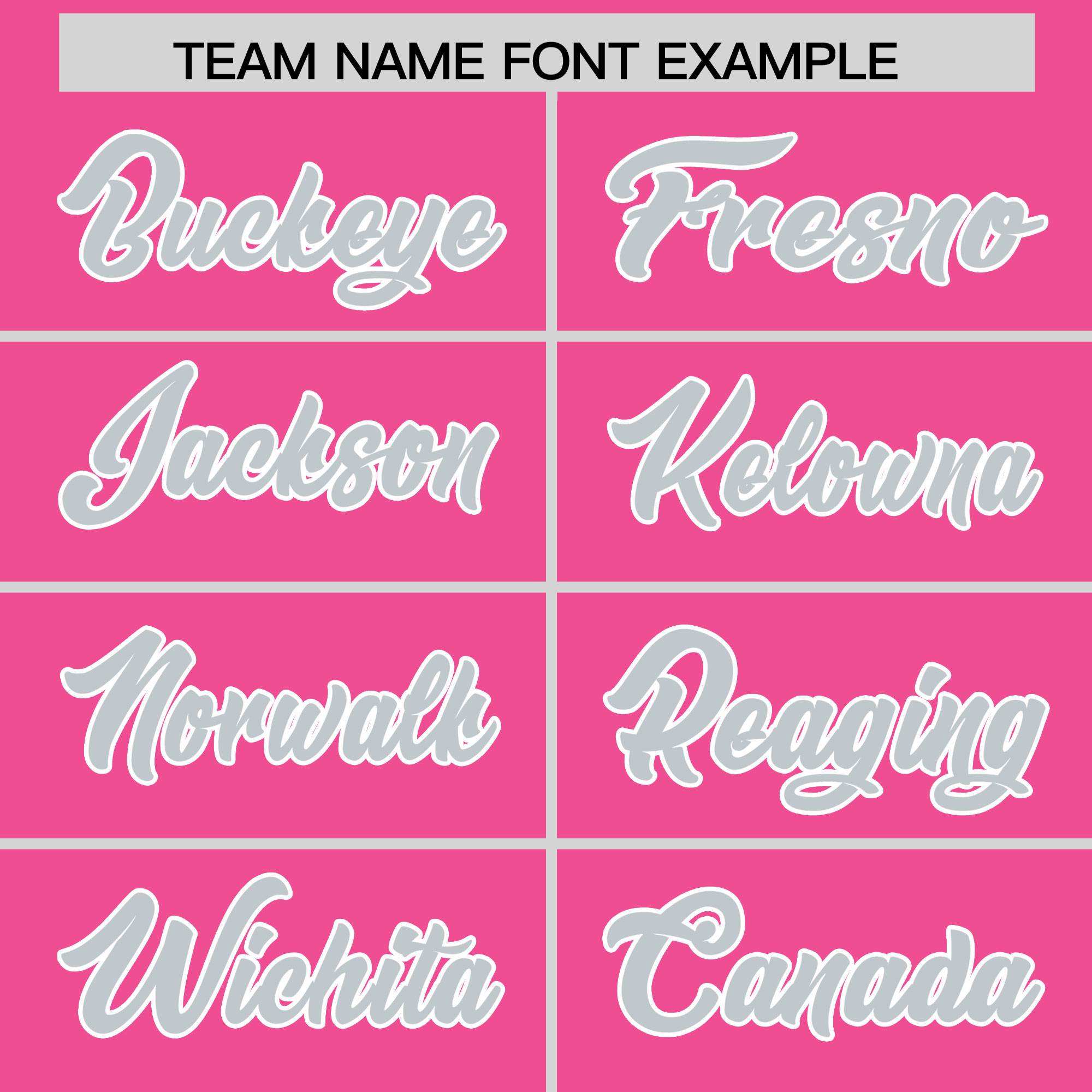 Custom Pink Silver Grid Blur Pattern Authentic Baseball Jersey| KXKSHOP