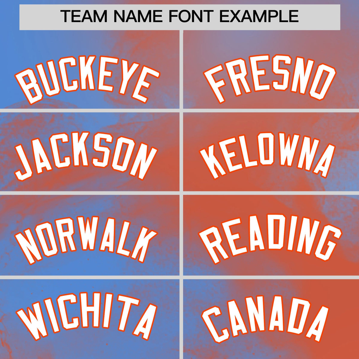 Custom Powder Blue Orange White skeleton Graffiti Pattern Lightweight Baseball Jersey| KXKSHOP