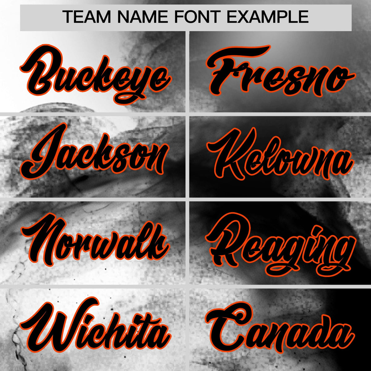 Custom White Black Orange skeleton Graffiti Pattern Quick Dry Baseball Jersey| KXKSHOP