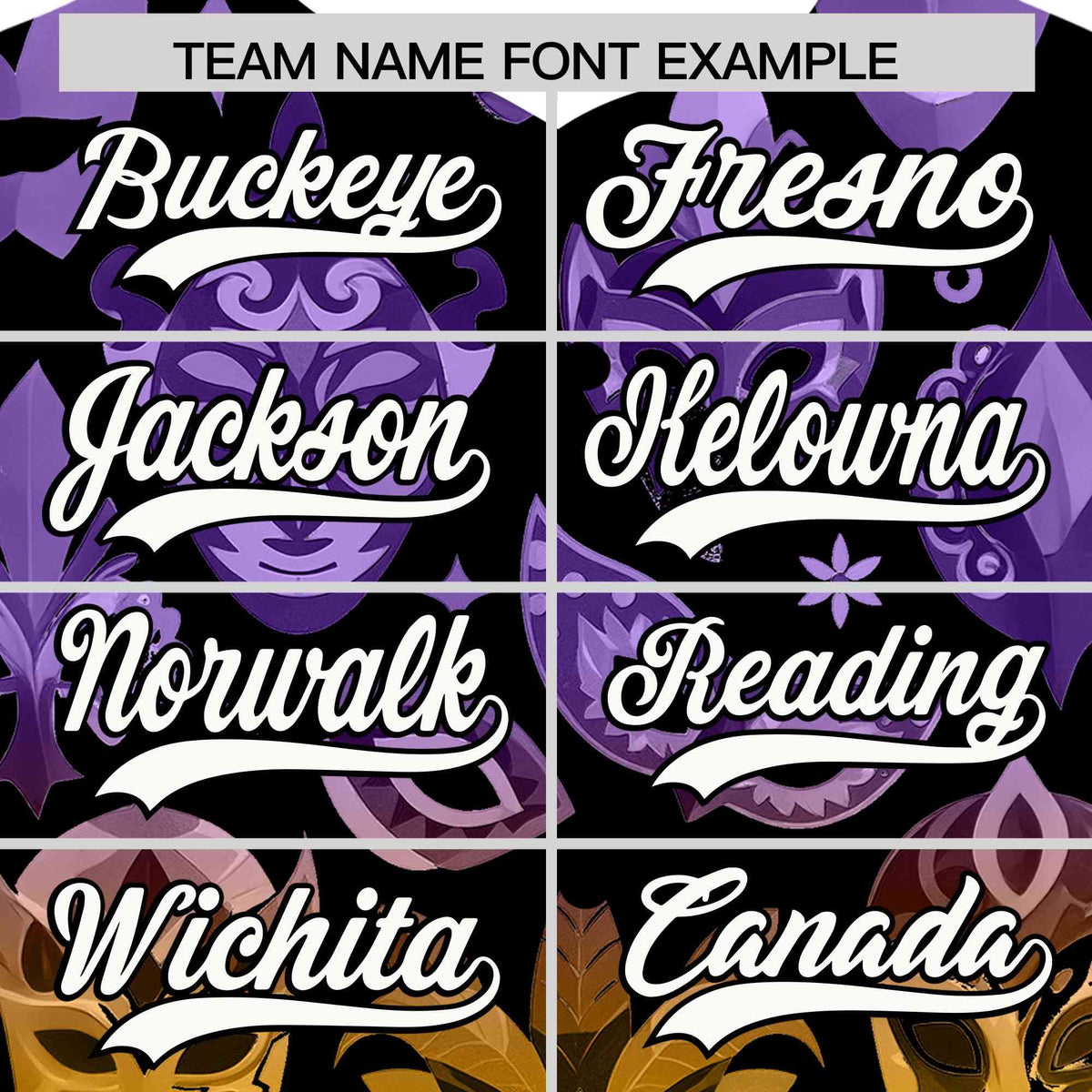 Custom Black White Personalization Mardi Gras Authentic Baseball Jersey| KXKSHOP