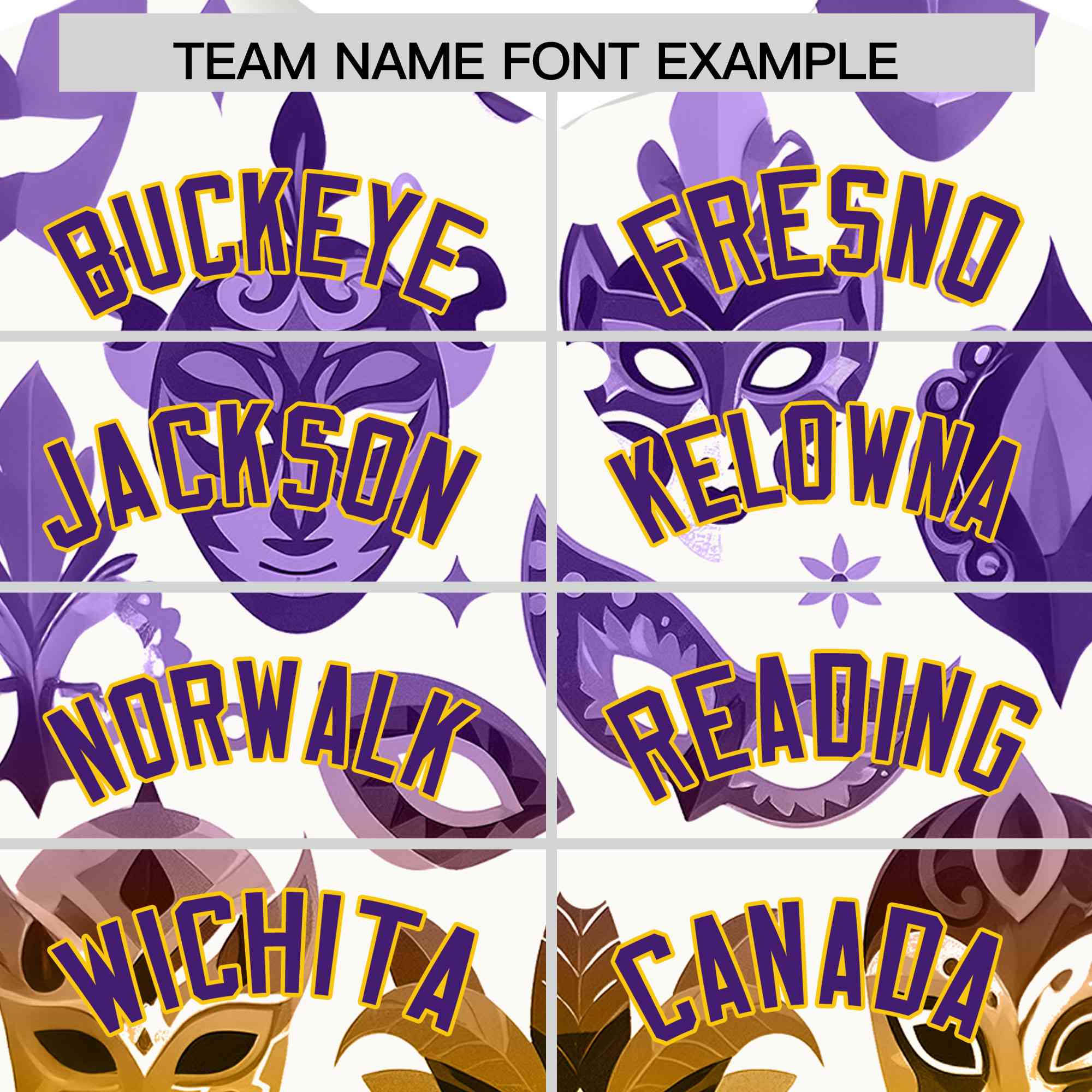 Custom White Purple Gold Personalization Mardi Gras Authentic Baseball Jersey| KXKSHOP