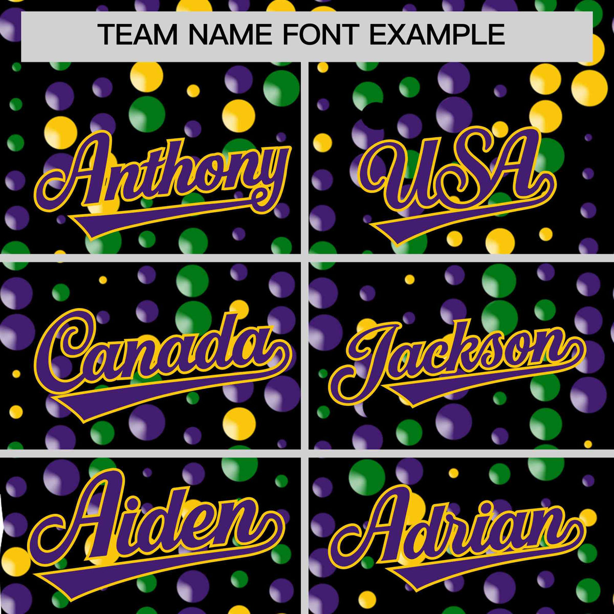 Custom Black Purple Gold Personalization Mardi Gras Authentic Baseball Jersey| KXKSHOP