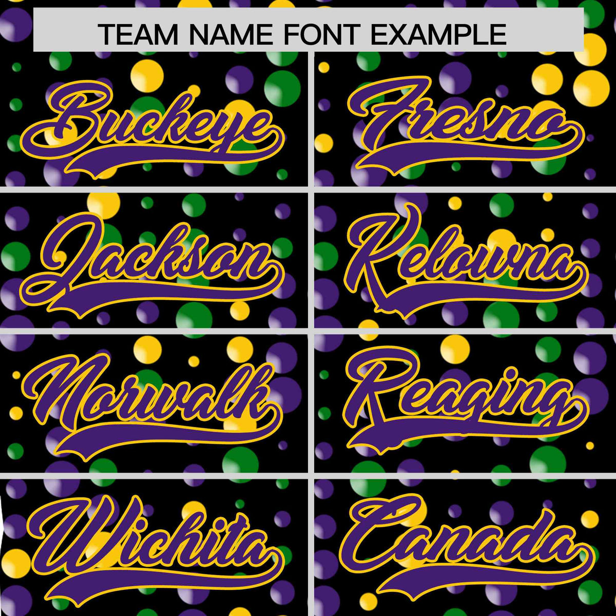 Custom Black Purple Gold Personalization Mardi Gras Authentic Baseball Jersey| KXKSHOP