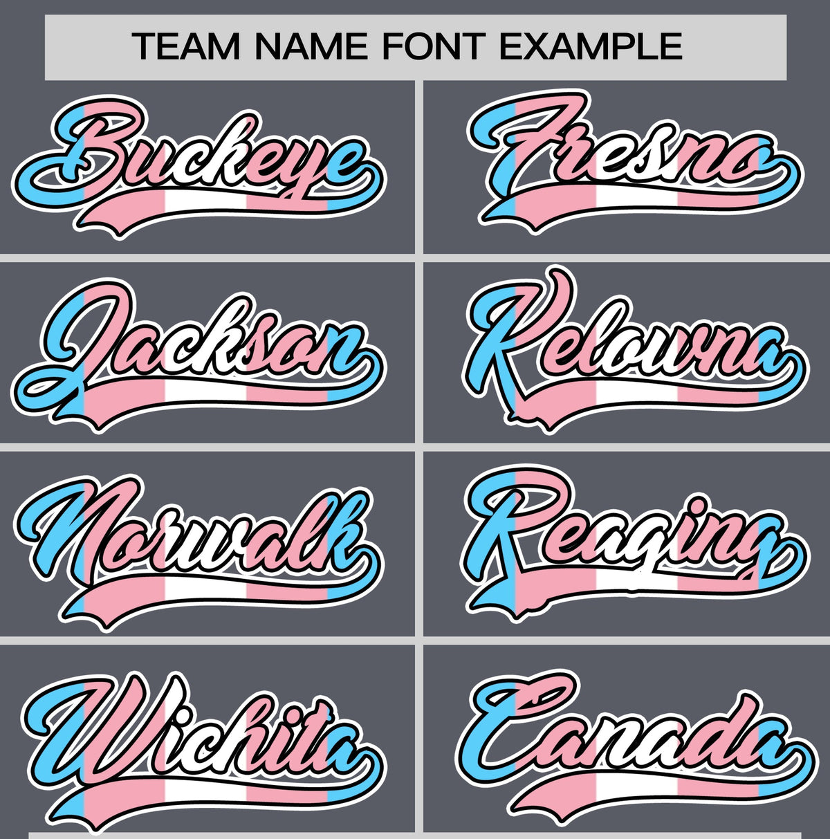 Custom Dark Gray Powder Blue Transgender For Pride Month Classic Style Baseball Jersey| KXKSHOP