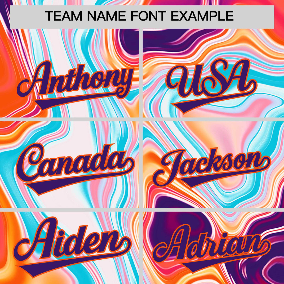 Custom Orange Split Fashion Fluid Pattern Authentic Baseball Jersey| KXKSHOP