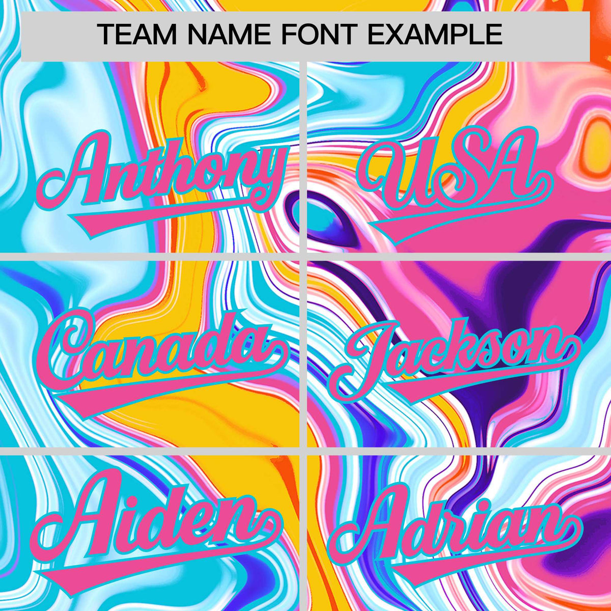 Custom Multi Color Split Fashion Fluid Pattern Authentic Baseball Jersey| KXKSHOP
