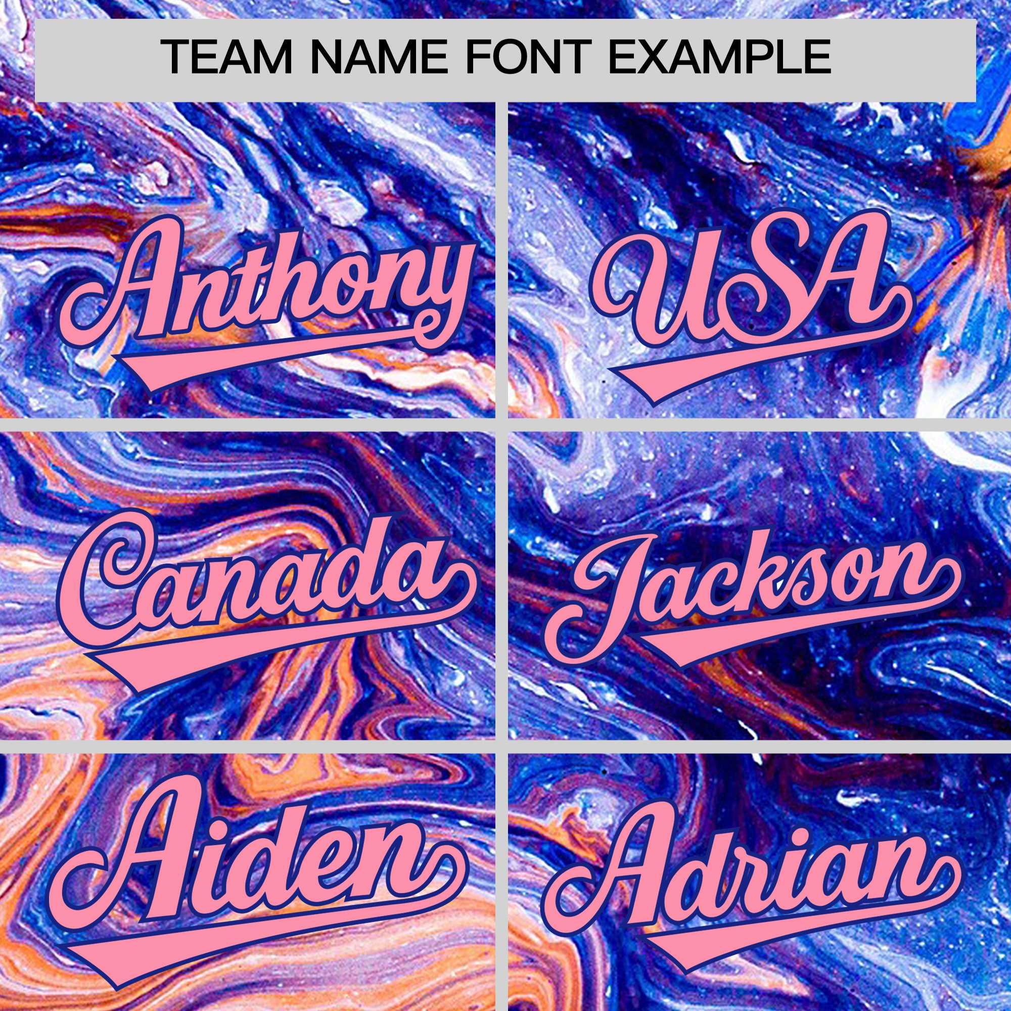 Custom Royal Split Fashion Fluid Pattern Authentic Baseball Jersey| KXKSHOP