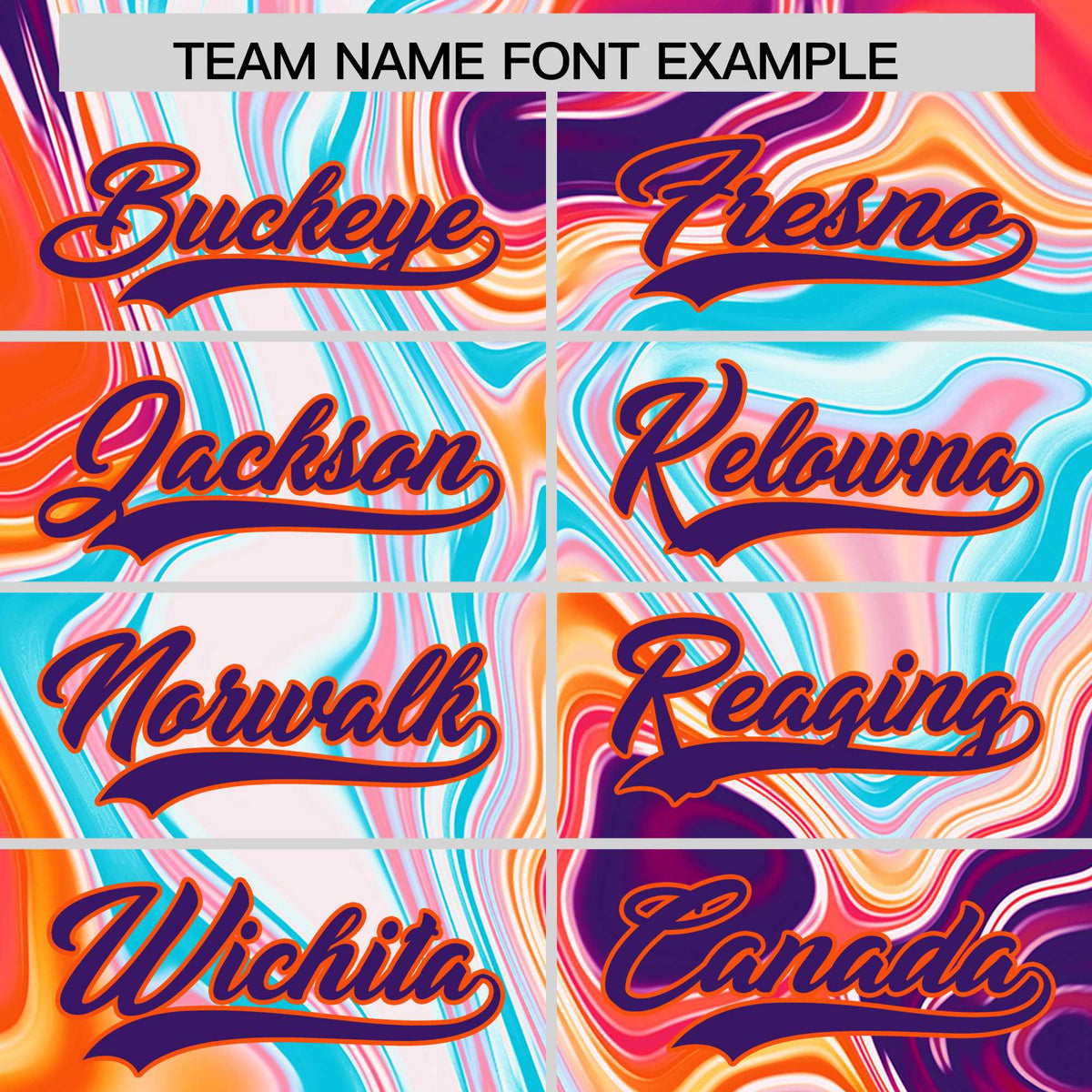 Custom Orange Split Fashion Fluid Pattern Authentic Baseball Jersey| KXKSHOP