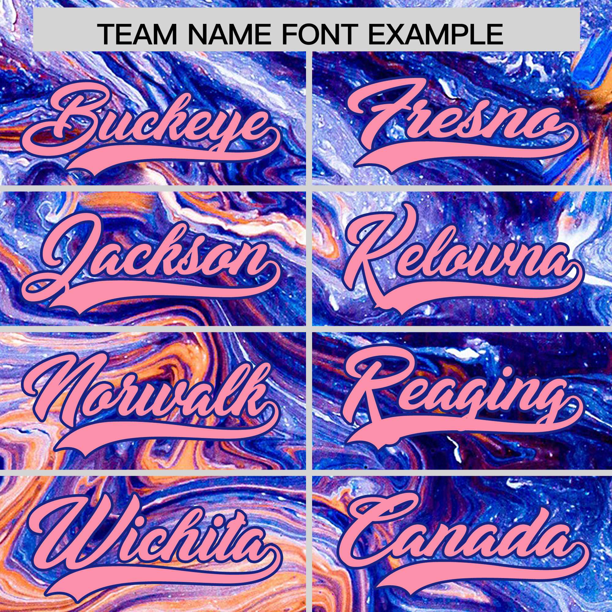 Custom Royal Split Fashion Fluid Pattern Authentic Baseball Jersey| KXKSHOP