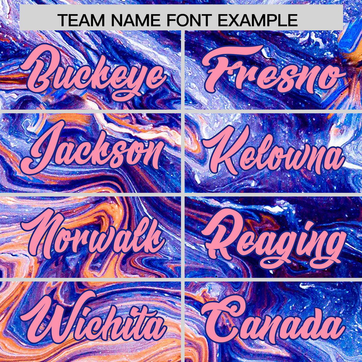 Custom Royal Split Fashion Fluid Pattern Authentic Baseball Jersey| KXKSHOP