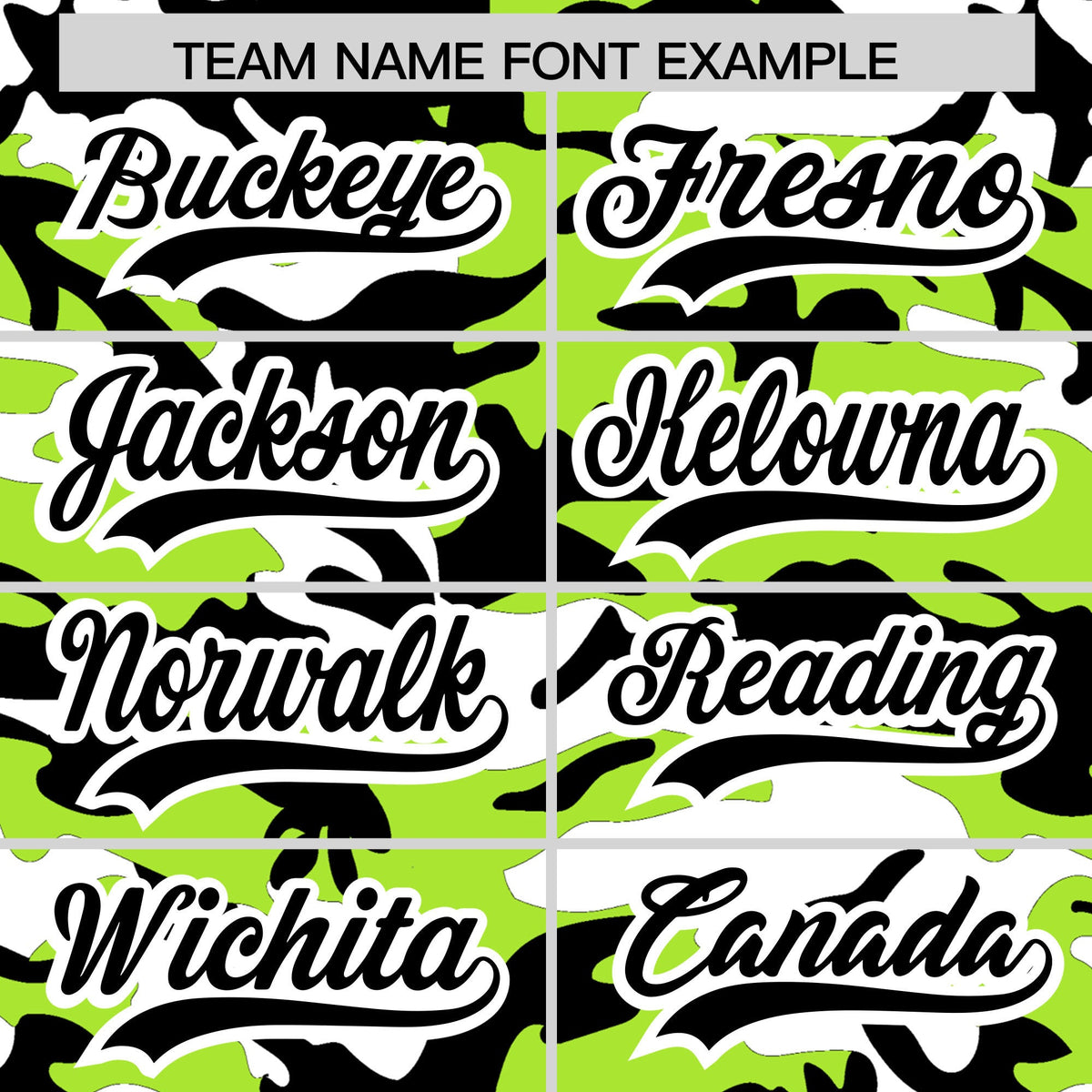 Custom Neon Green Black White Camo Gradient Fashion Baseball Jersey | Perfect for Training,Sublimation Printed &amp; Stitched,Add Name and Numbern,Perfect for Teams | KXKSHOP